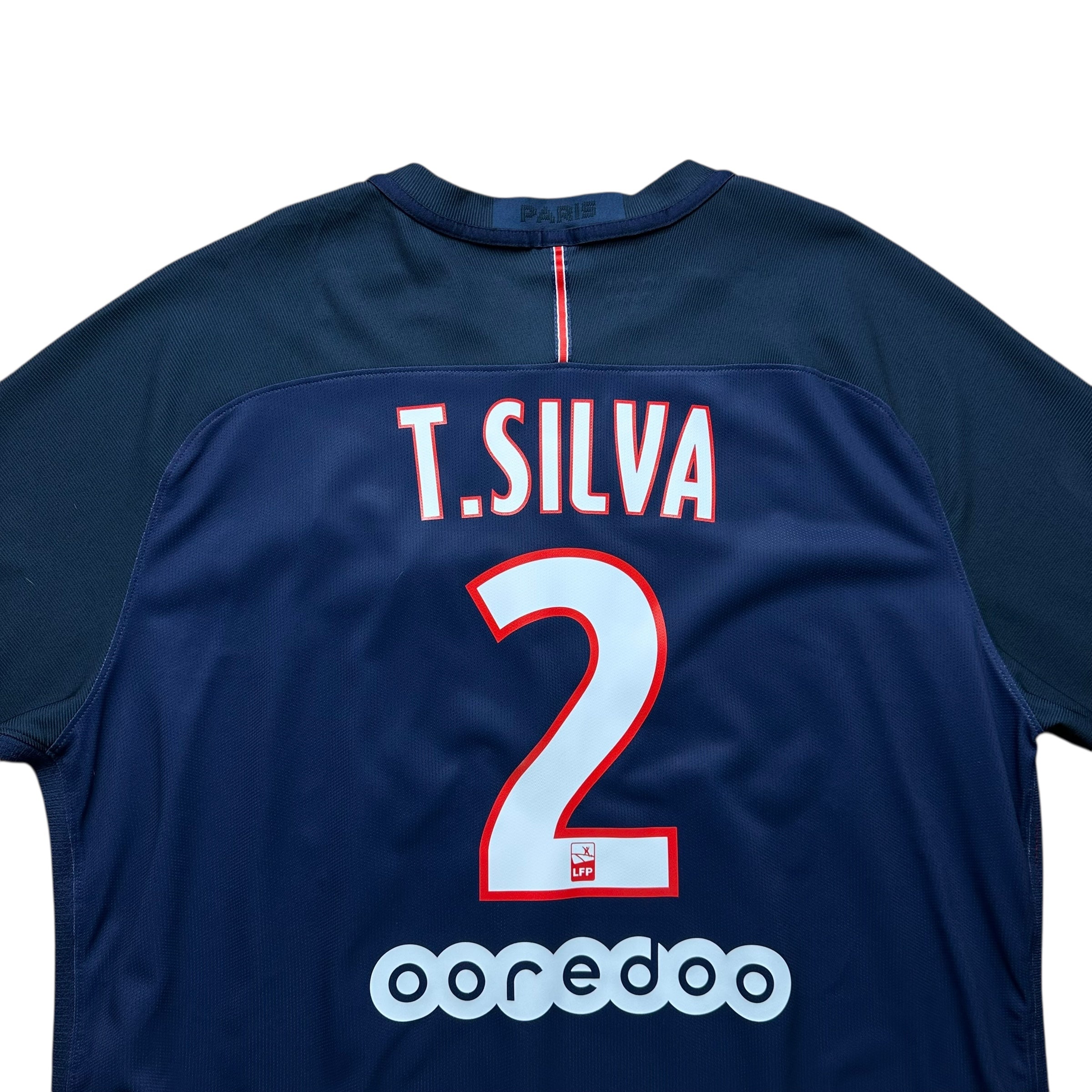 PSG 2016-17 Vapor-Knit Home Shirt (XL) T.Silva #2