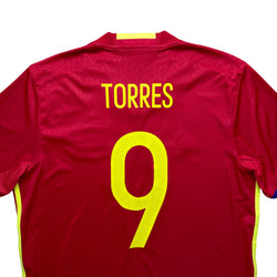Spain 2016 Home Shirt (L) Torres #9