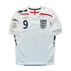 England 2008 Home Shirt (S) Rooney #9