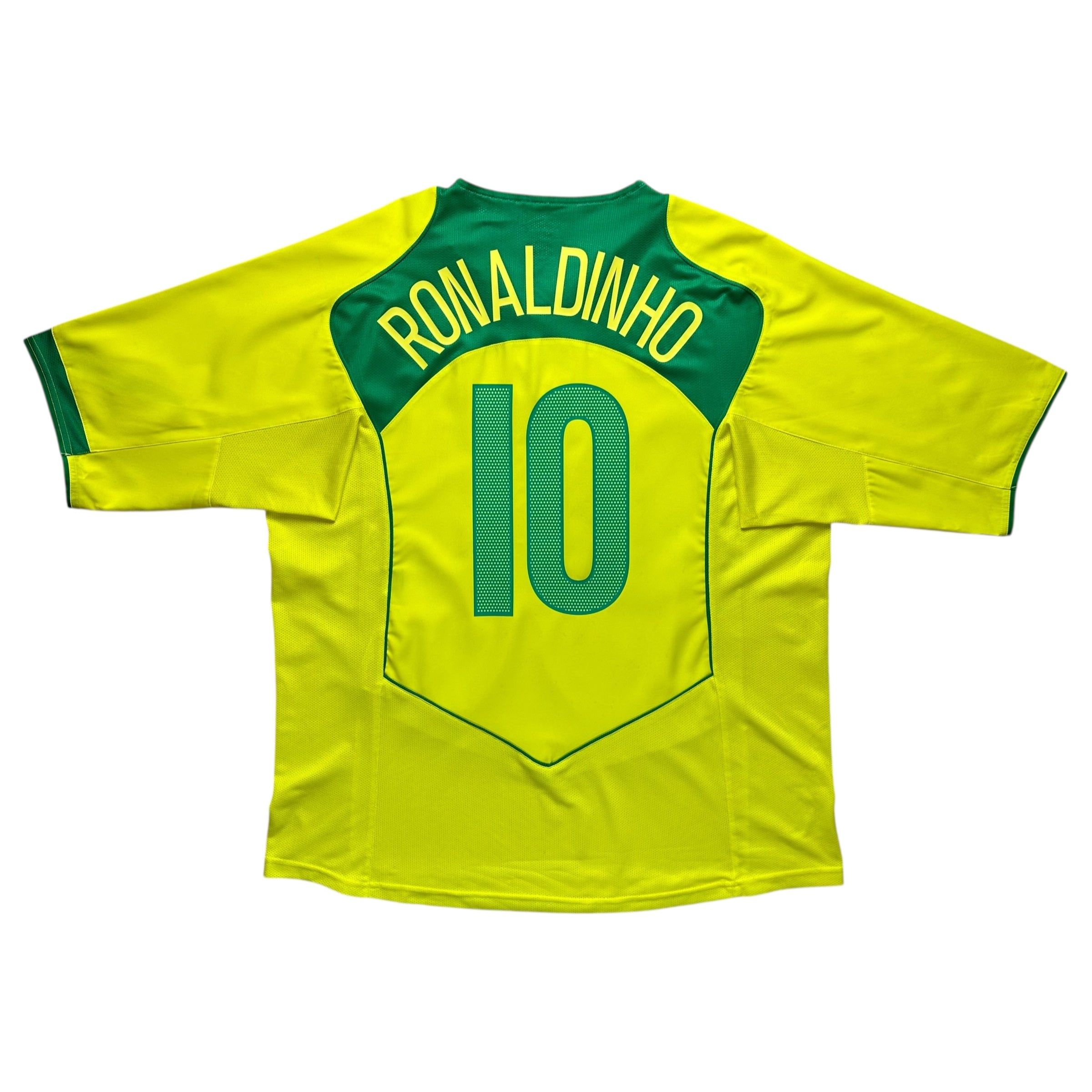 Brazil 2004 Home Shirt (XL) Ronaldinho #10