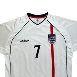 England 2002 Home Shirt (L) Beckham #7