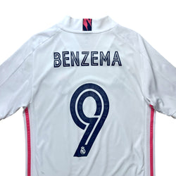 Real Madrid 2020-21 Home Shirt (S) Benzema #9
