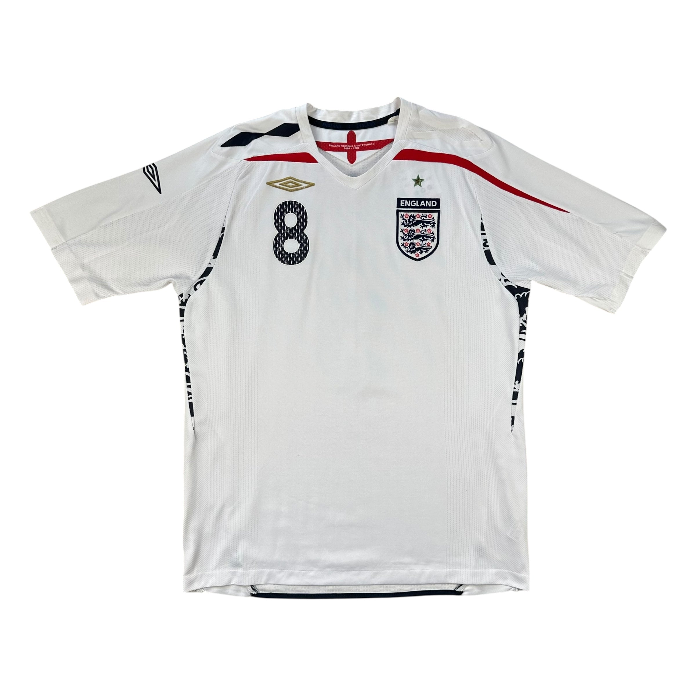 England 2008 Home Shirt (L) Lampard #8