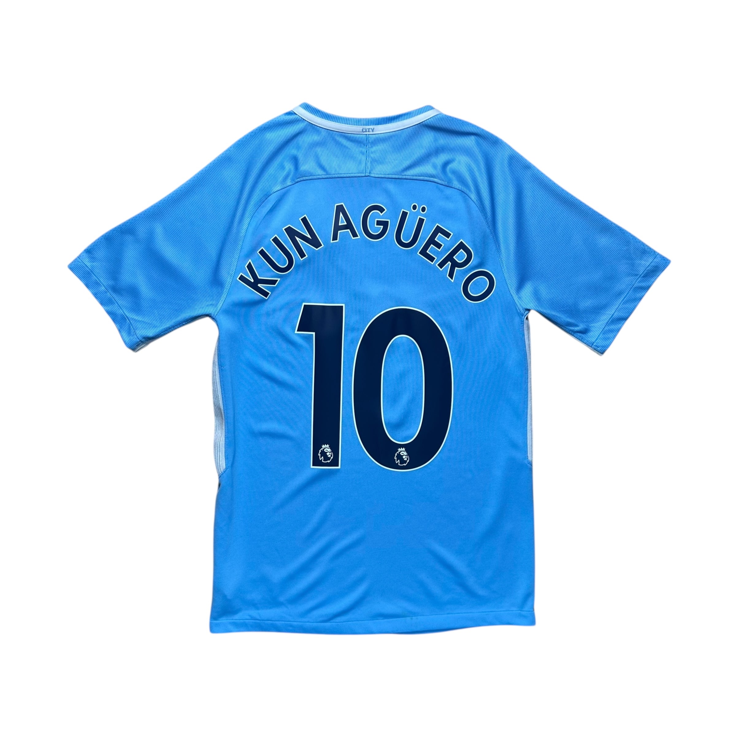 Manchester City 2017-18 Home Shirt (S) Kun Agüero #10