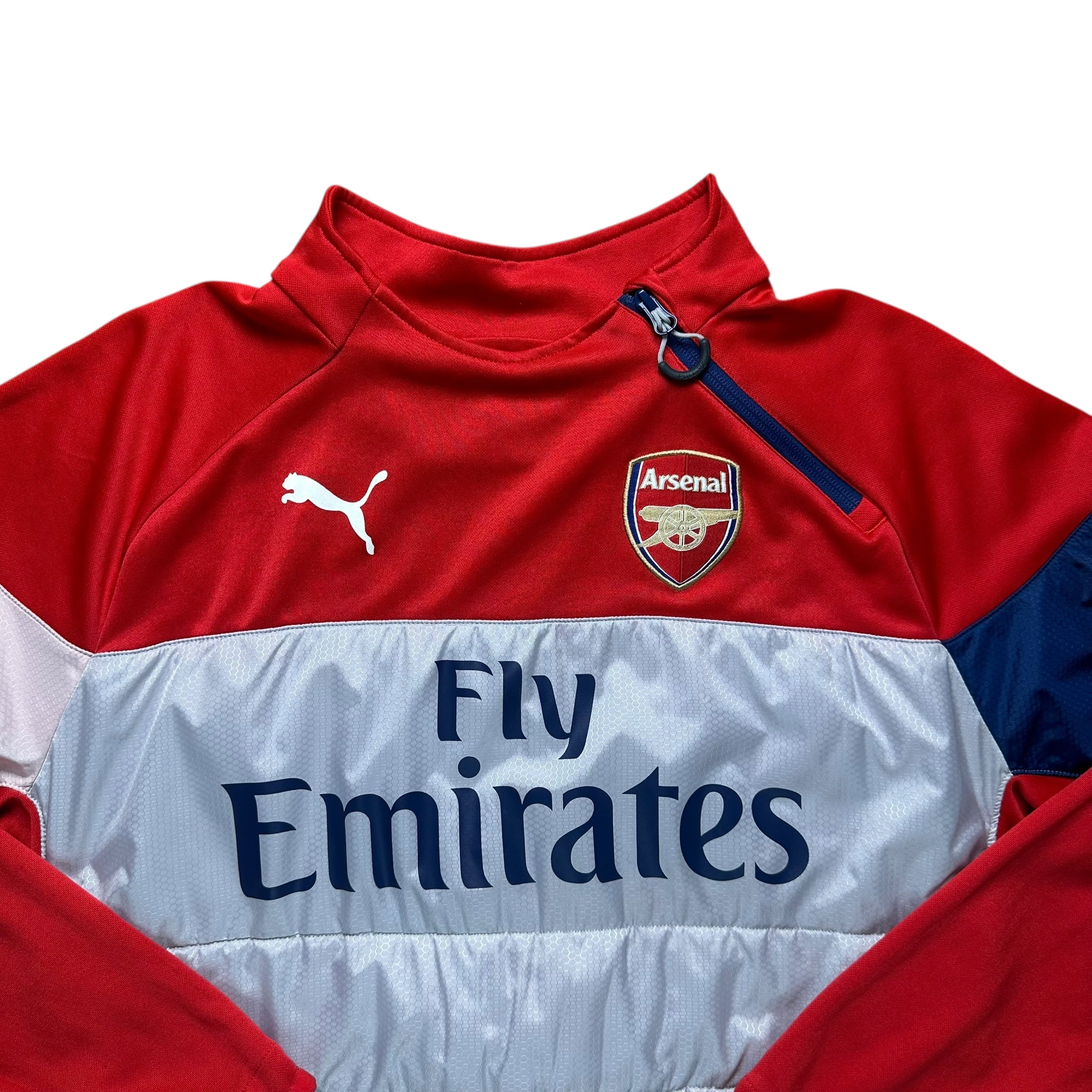 Arsenal 2014-15 Training 1/4 Zip Sweatshirt (M)