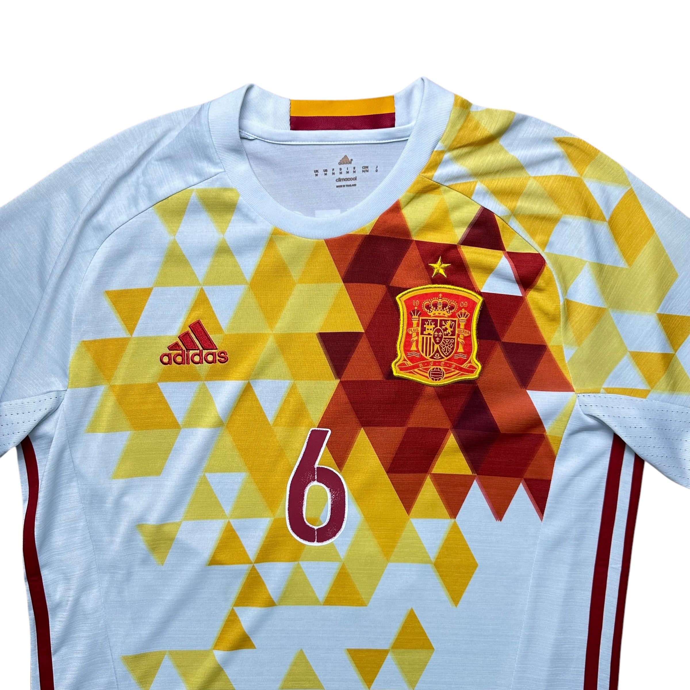 Spain 2016 Away Shirt (M) Iniesta #6