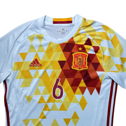 Spain 2016 Away Shirt (M) Iniesta #6