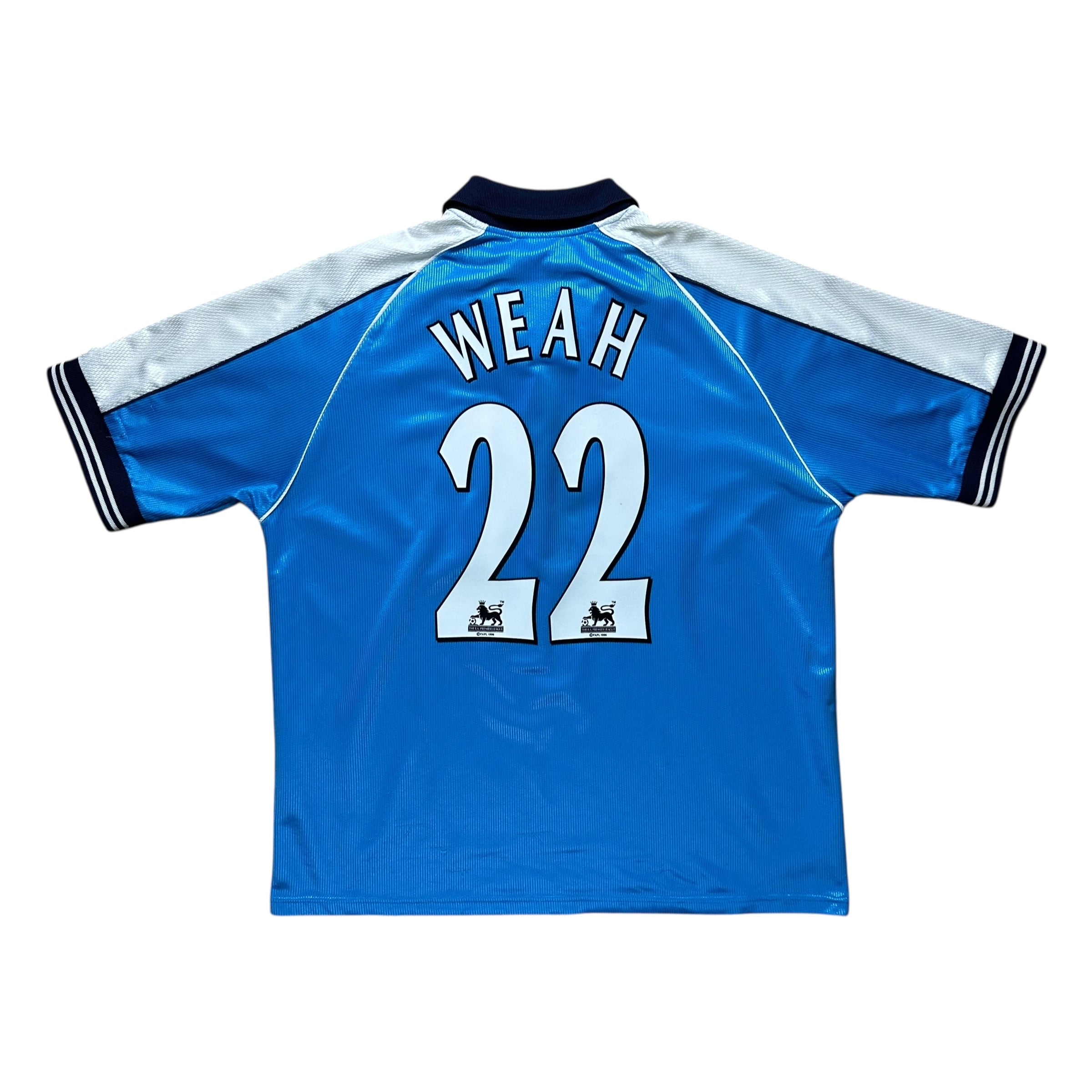Manchester City 1999-00 Home Shirt (L) Weah #22