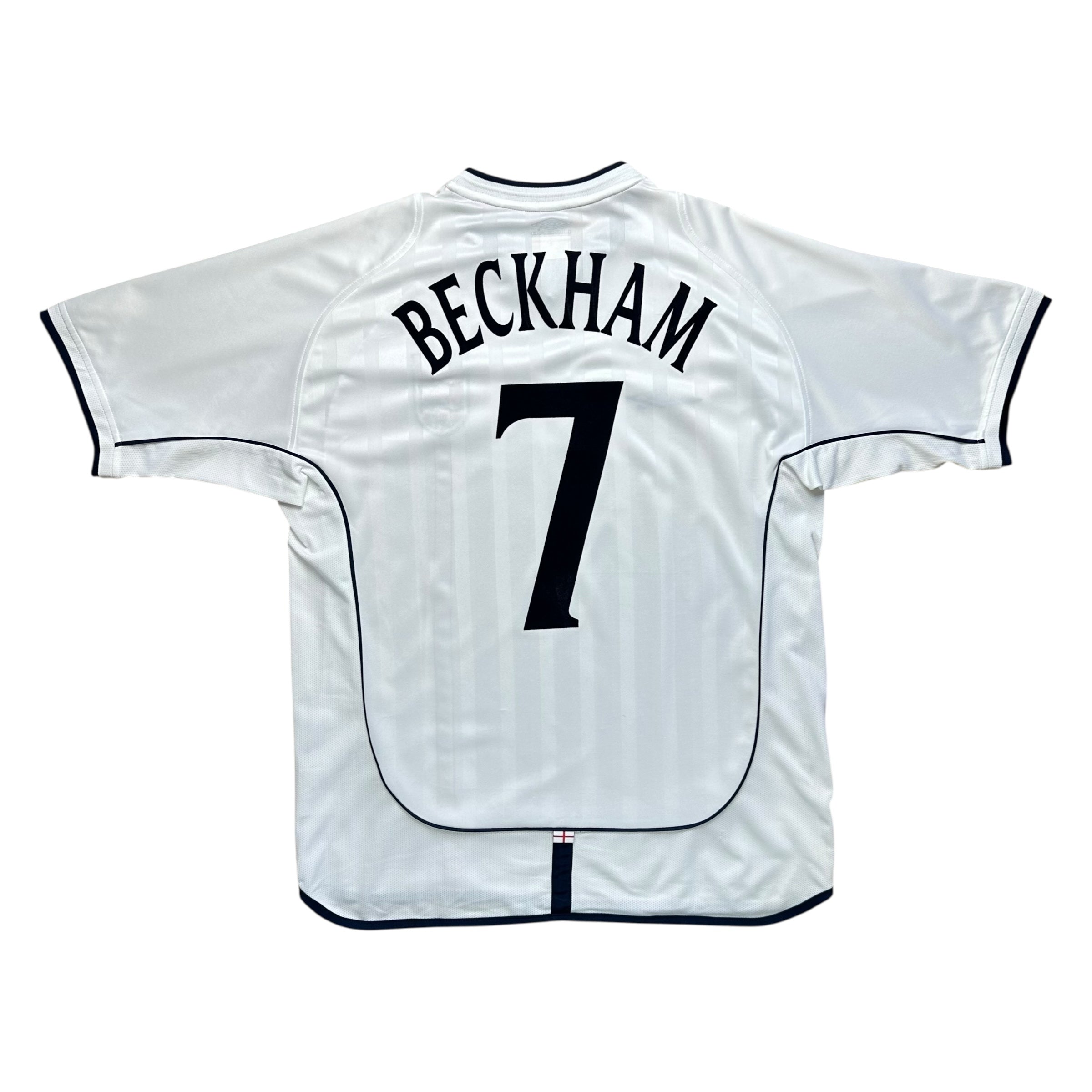 England 2002 Home Shirt (L) Beckham #7