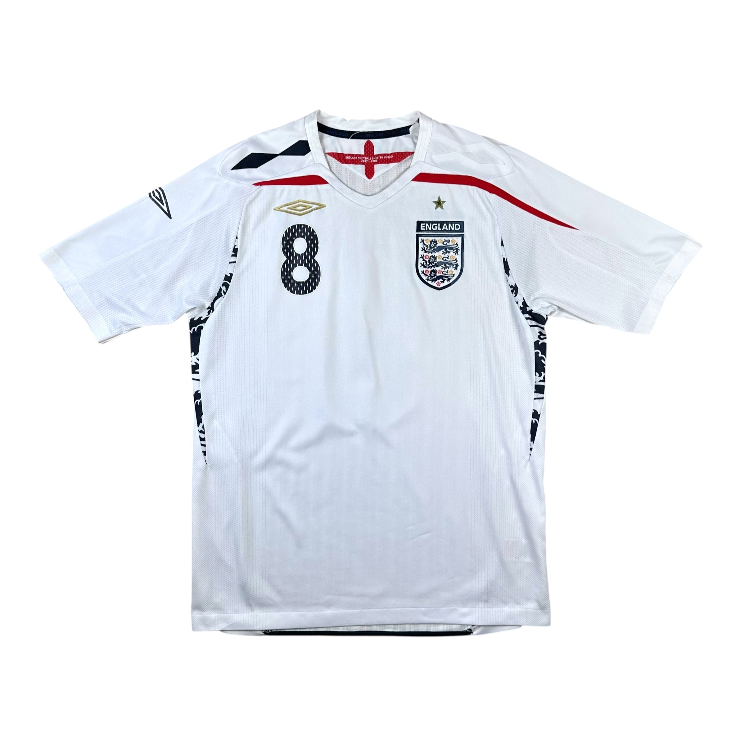 England 2008 Home Shirt (M) Lampard #8