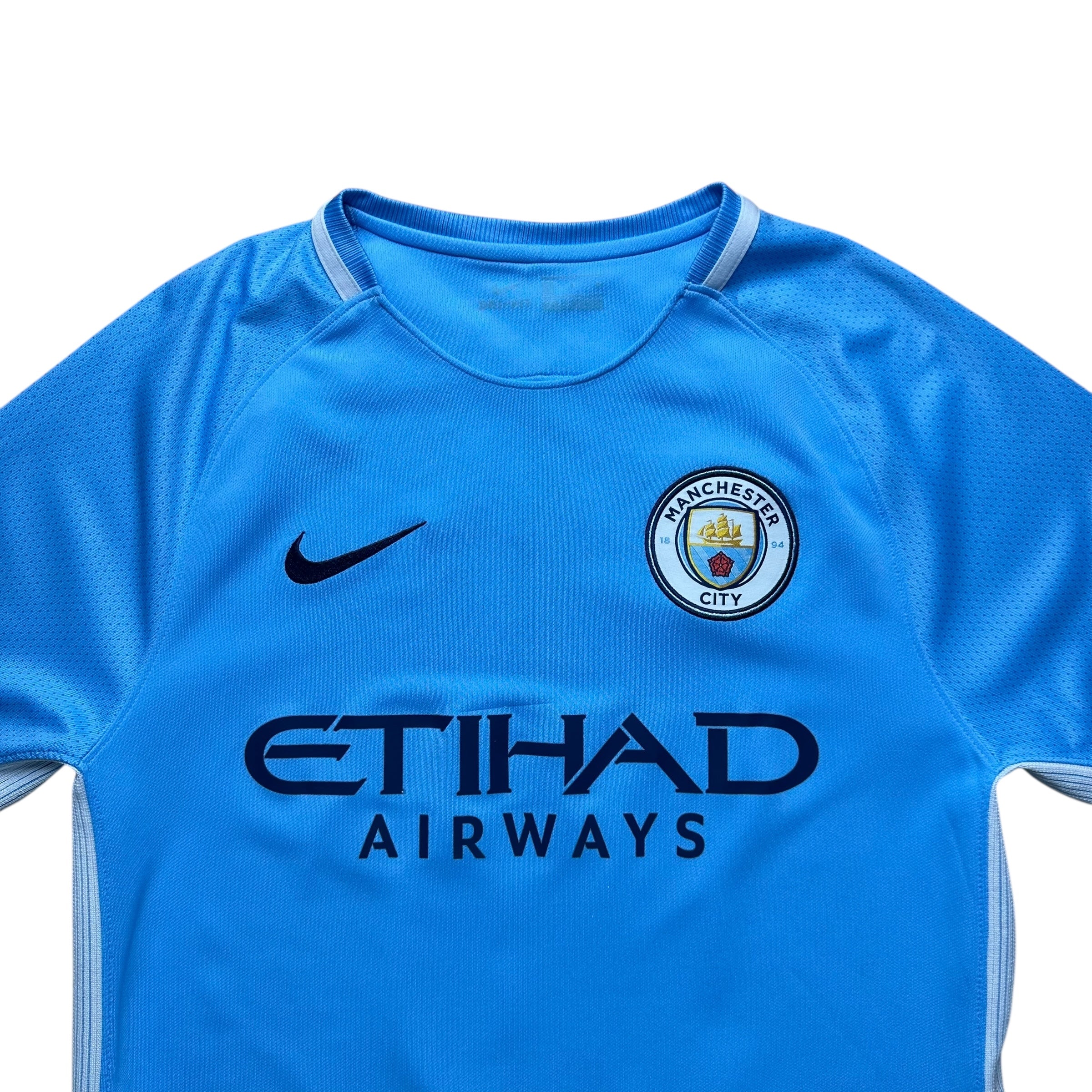 Manchester City 2017-18 Home Shirt (S) Kun Agüero #10