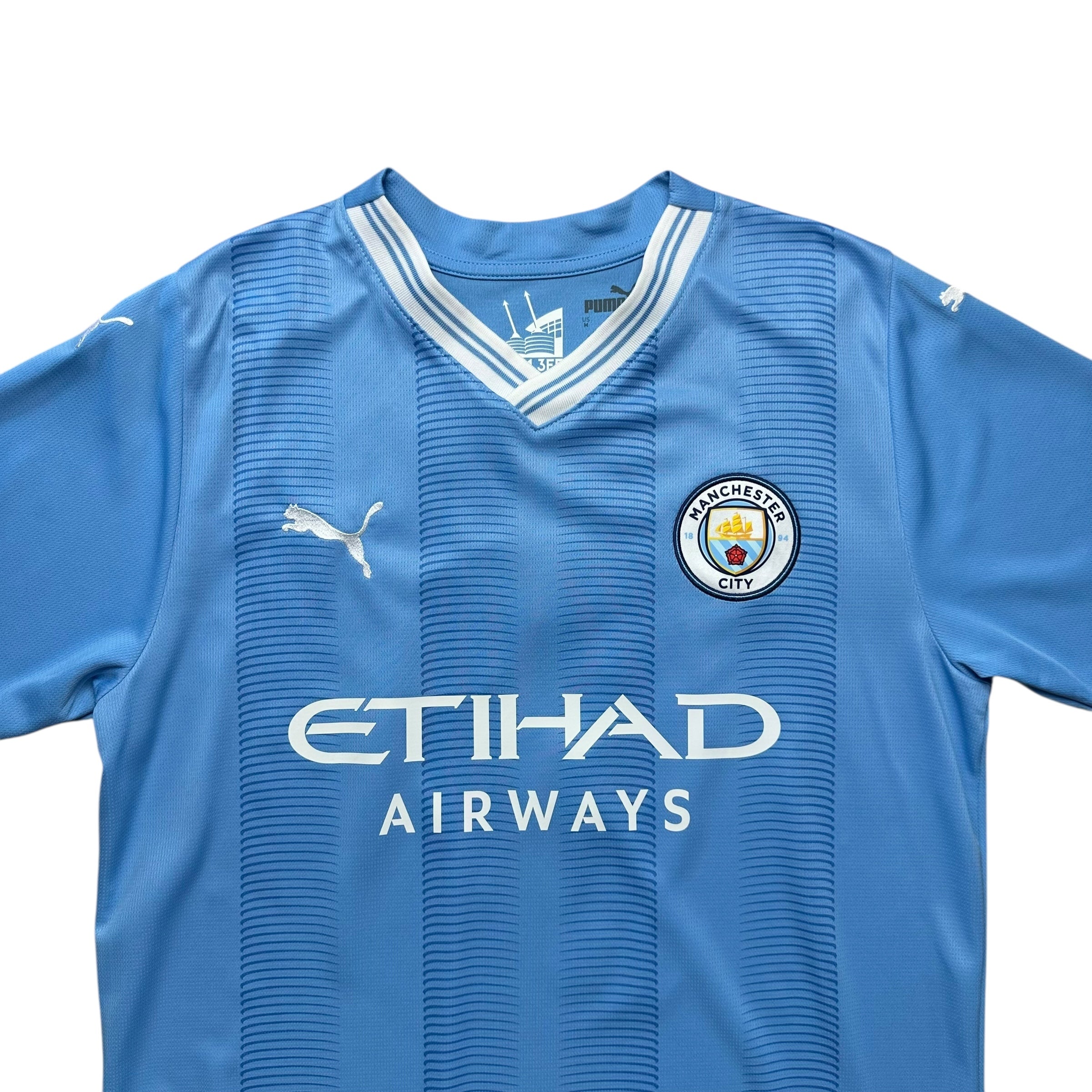 Manchester City 2023-24 Home Shirt (M) Haaland #9
