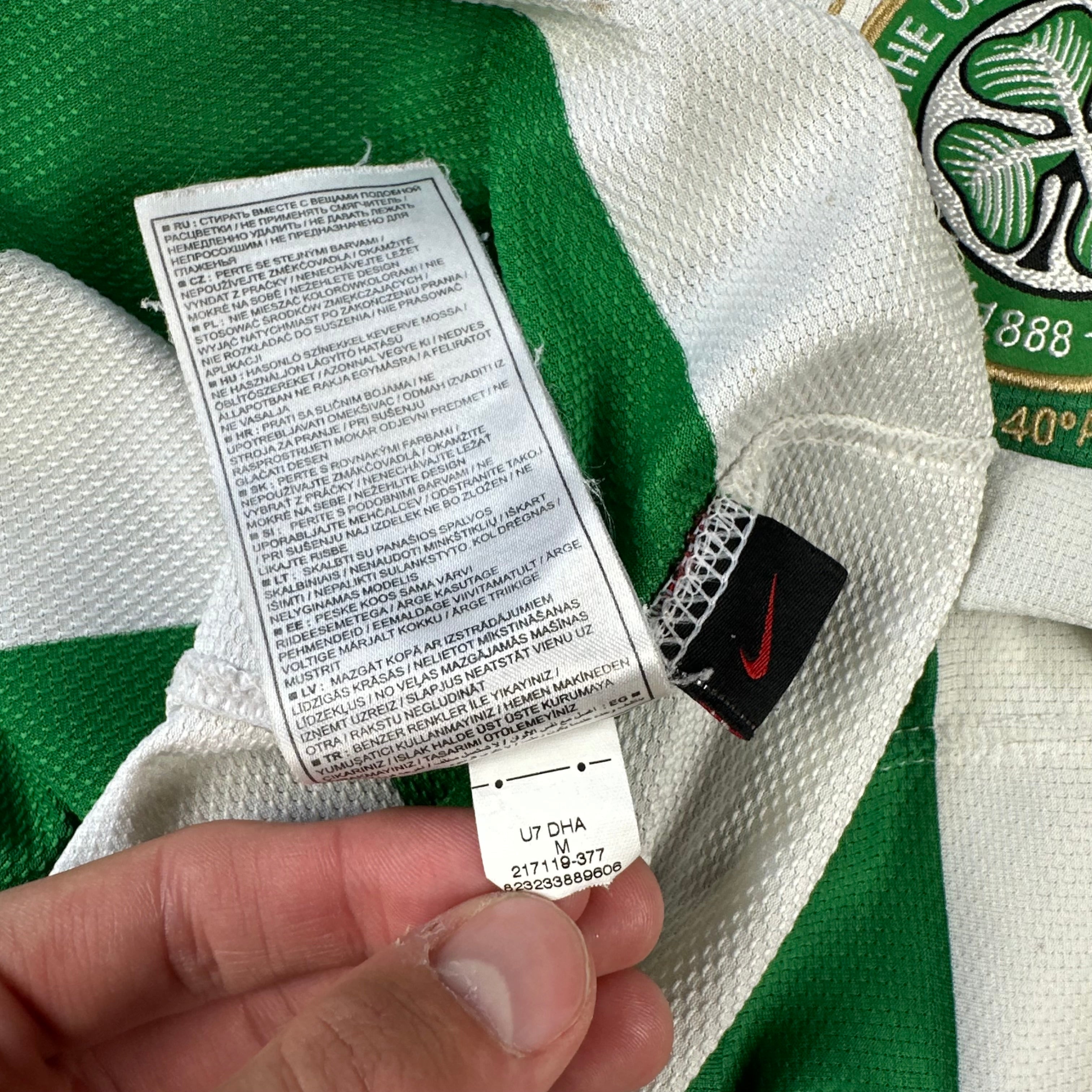 Celtic 2007-08 Home Shirt (M) Nakamura #25