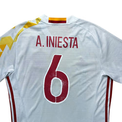 Spain 2016 Away Shirt (M) Iniesta #6