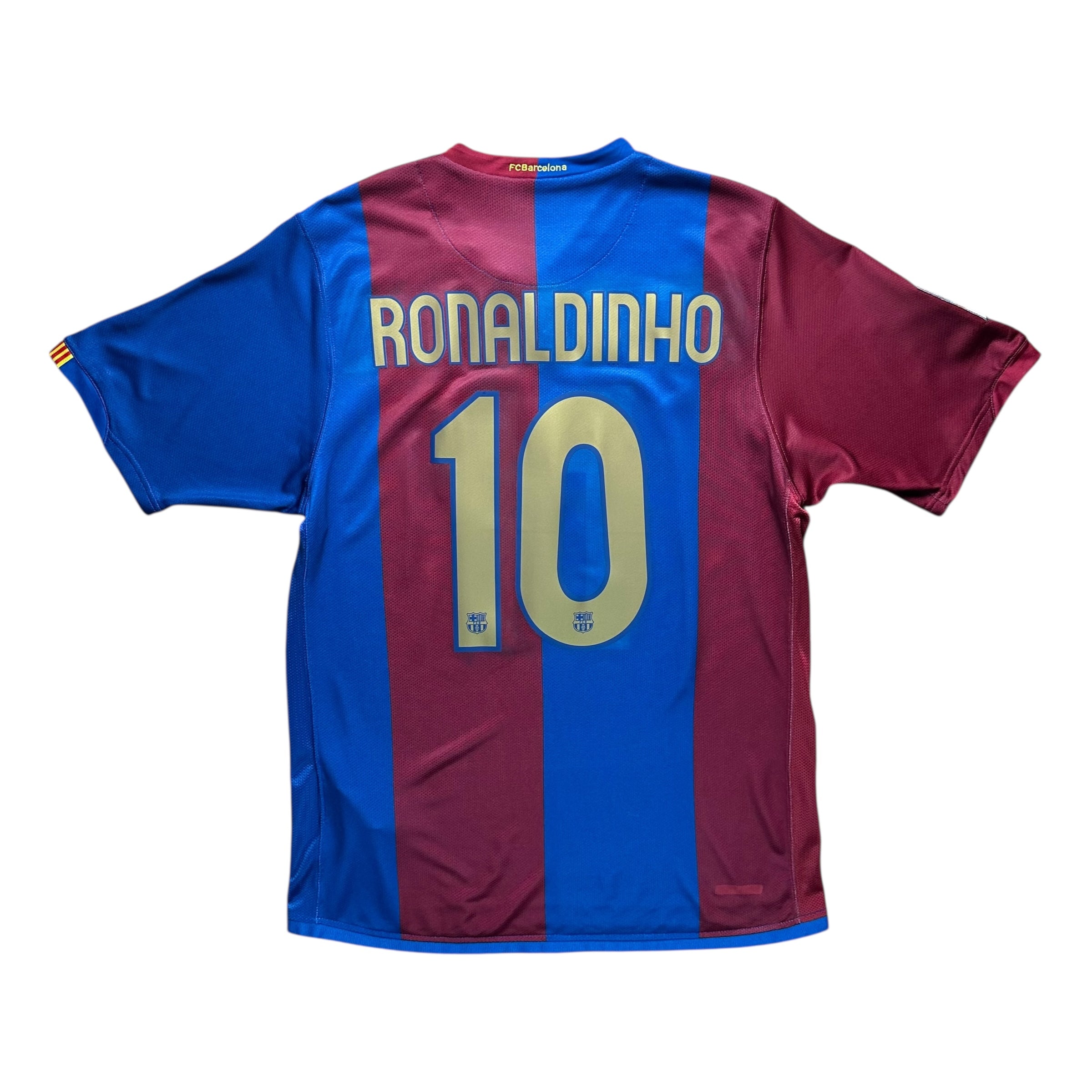Barcelona 2006-07 Home Shirt (M) Ronaldinho #10
