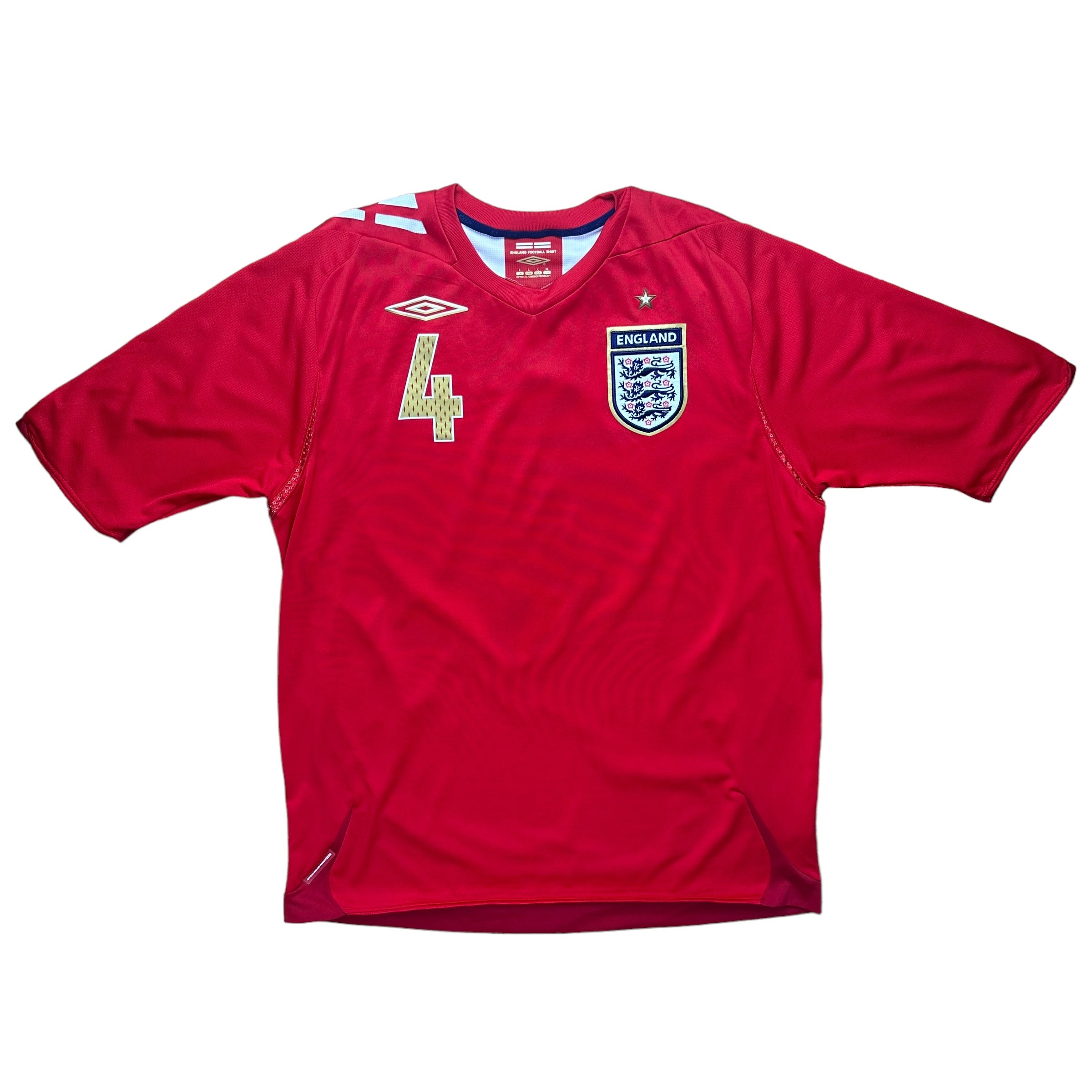 England 2006 Away Shirt (L) Gerrard #4