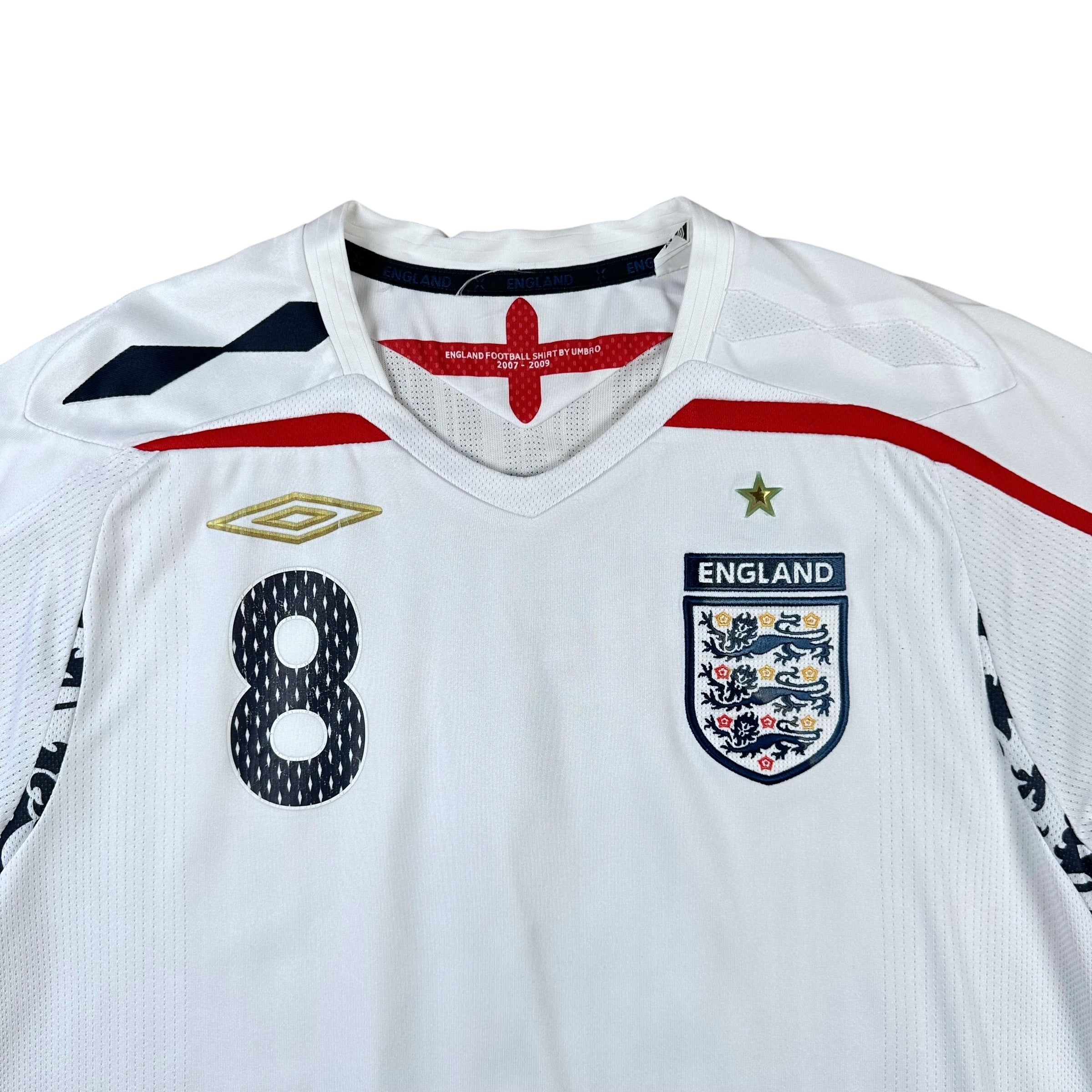 England 2008 Home Shirt (M) Lampard #8