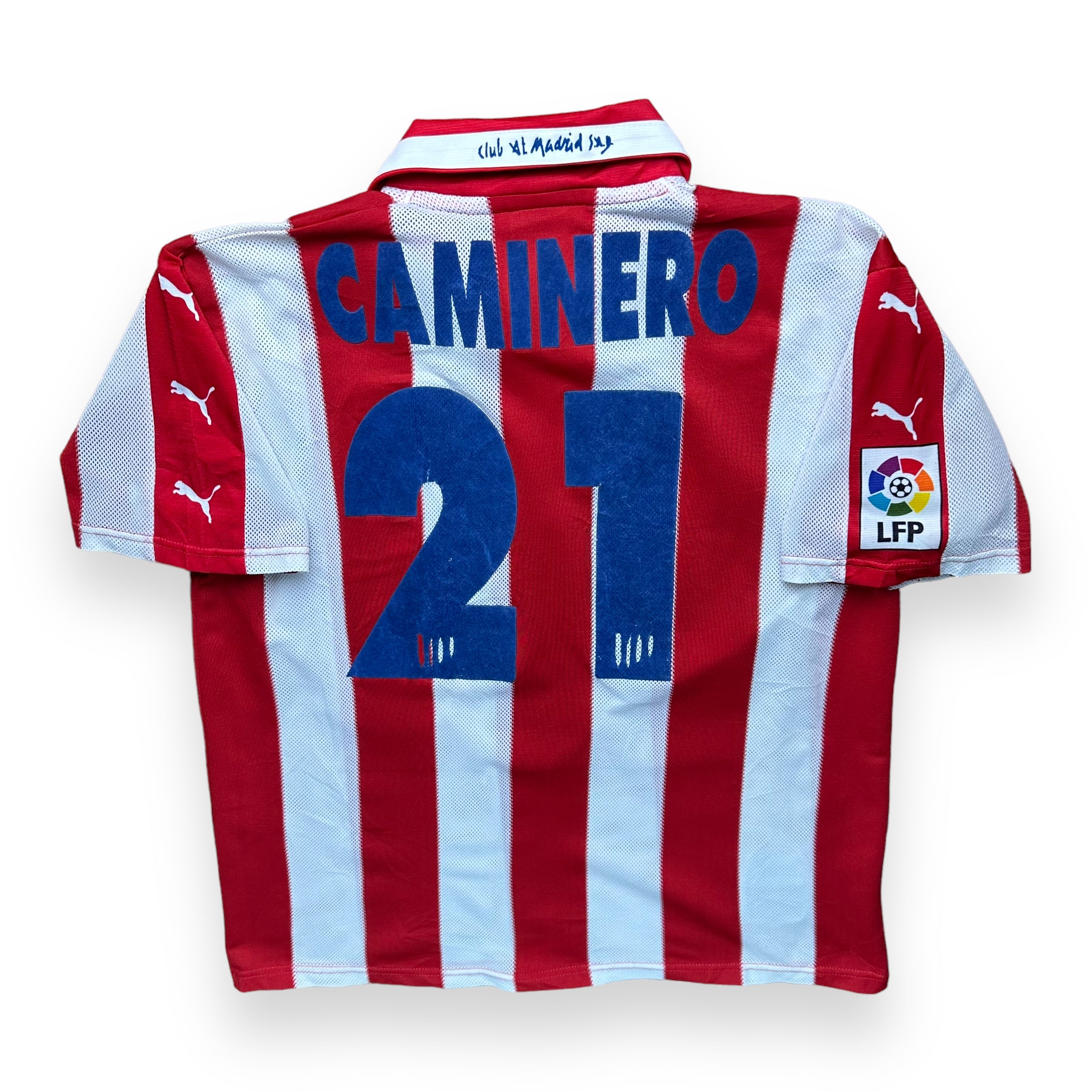 Atletico Madrid 1997-98 Home Shirt (L) Caminero #21