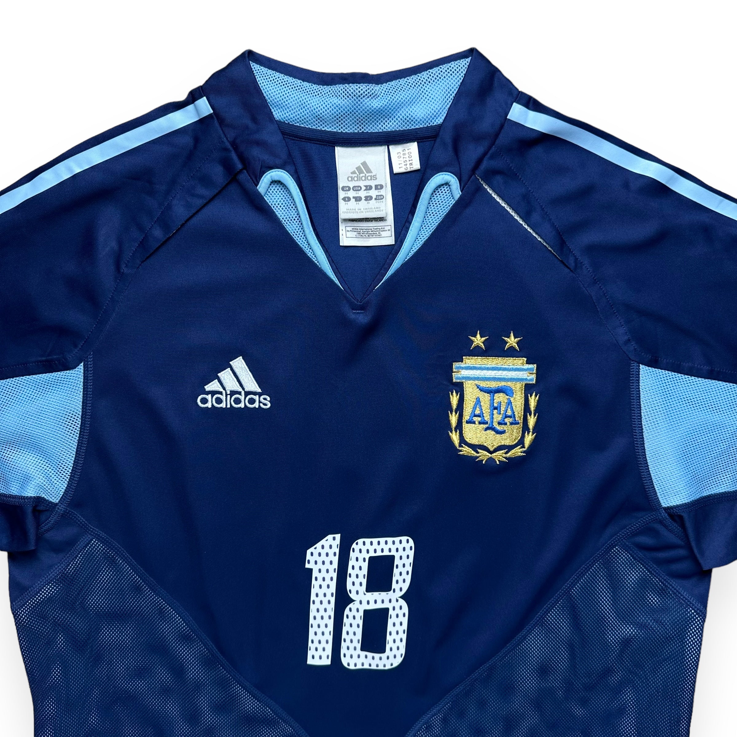 Argentina 2004 Away Shirt (M) Messi #18