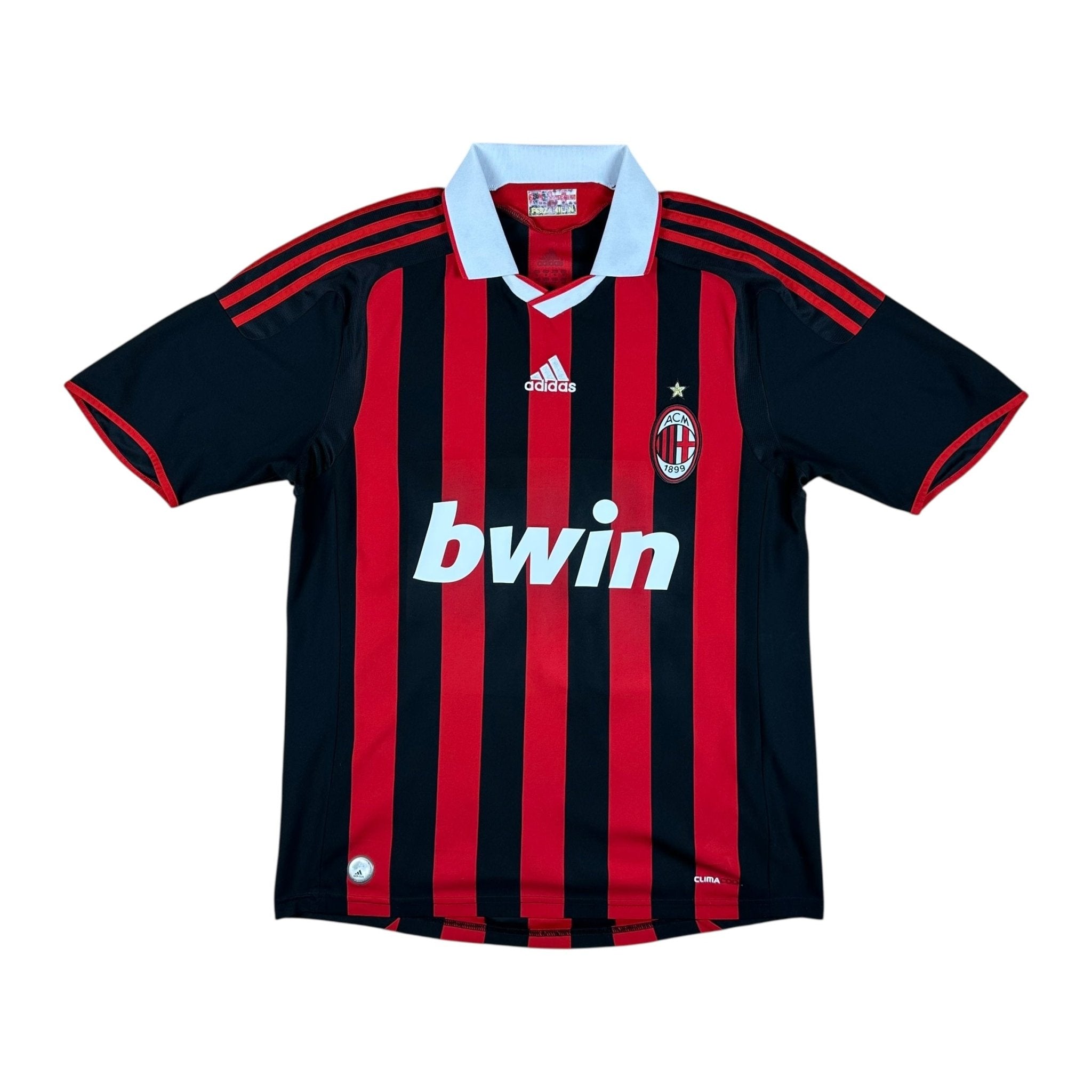 AC Milan 2009-10 Home Shirt (M) Ronaldinho #80 - Kitplug