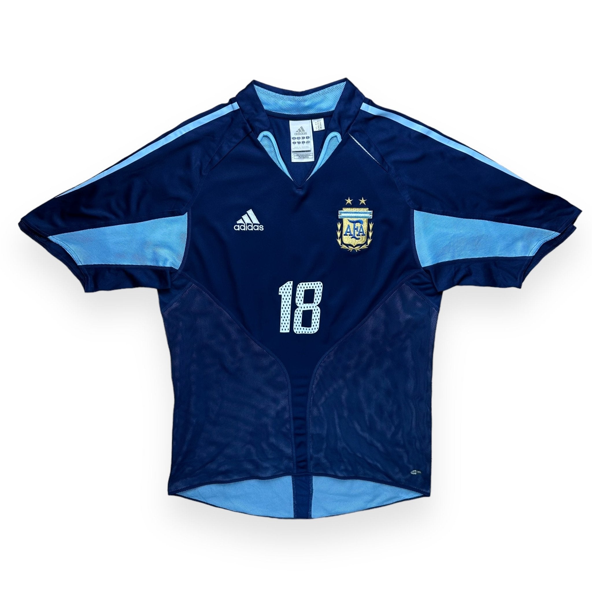 Argentina 2004 Away Shirt (M) Messi 18 - Kitplug