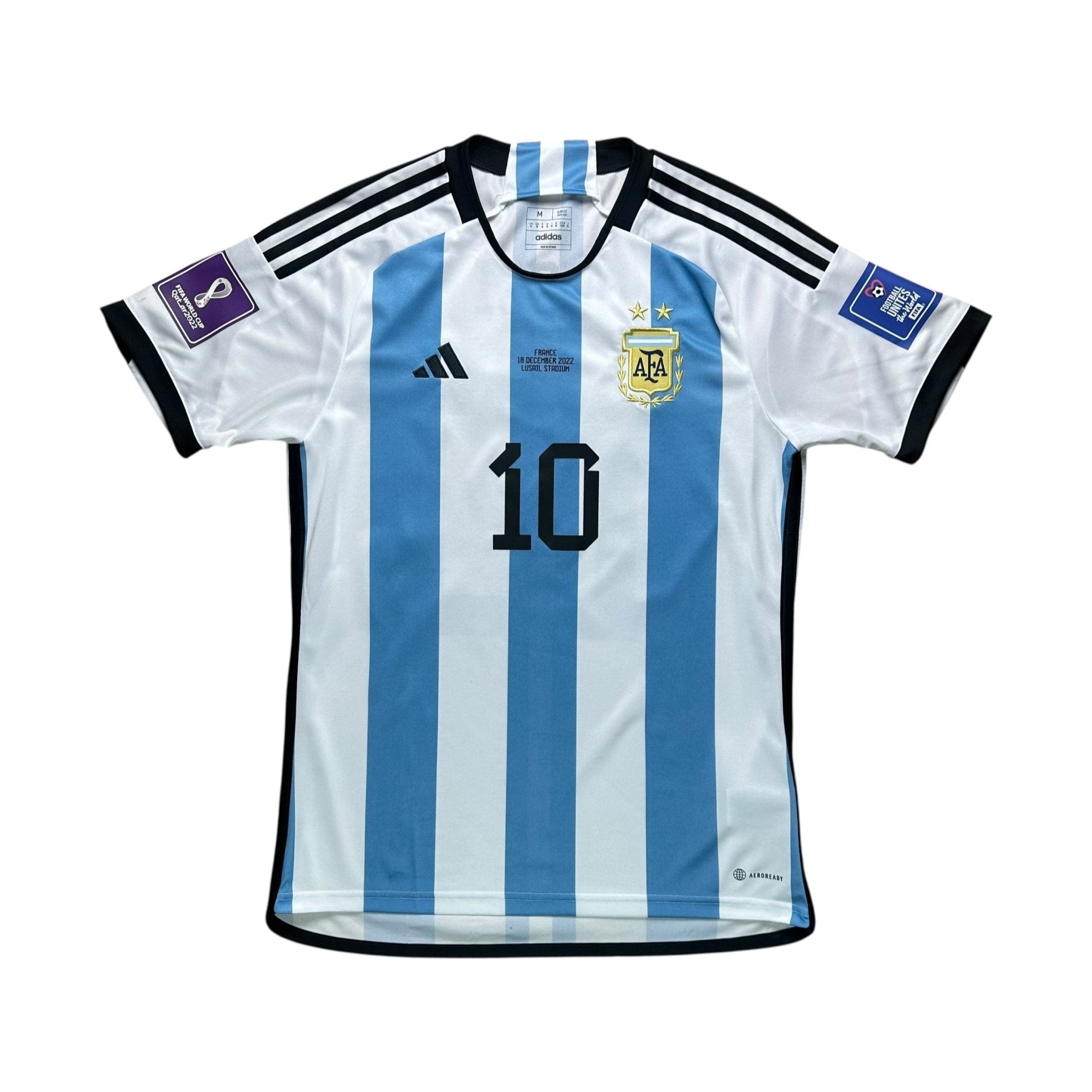 Argentina 2022 Home Shirt (M) Messi 10 - Kitplug