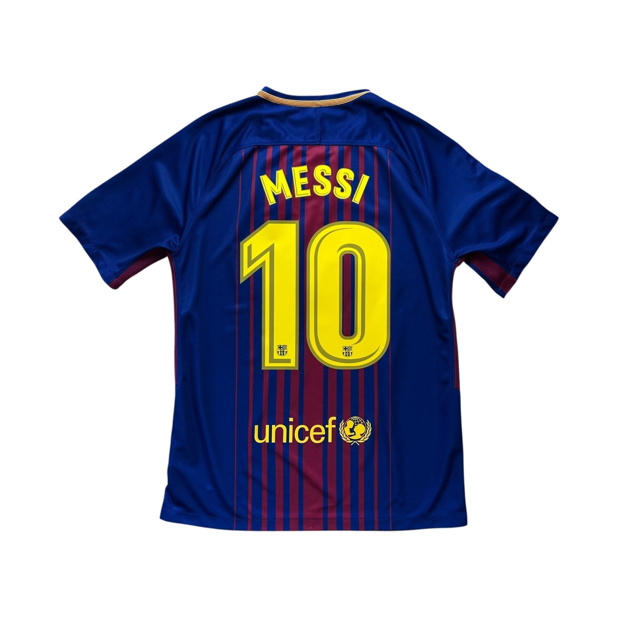 Barcelona 2017 - 18 Home Shirt (M) Messi 10 - Kitplug