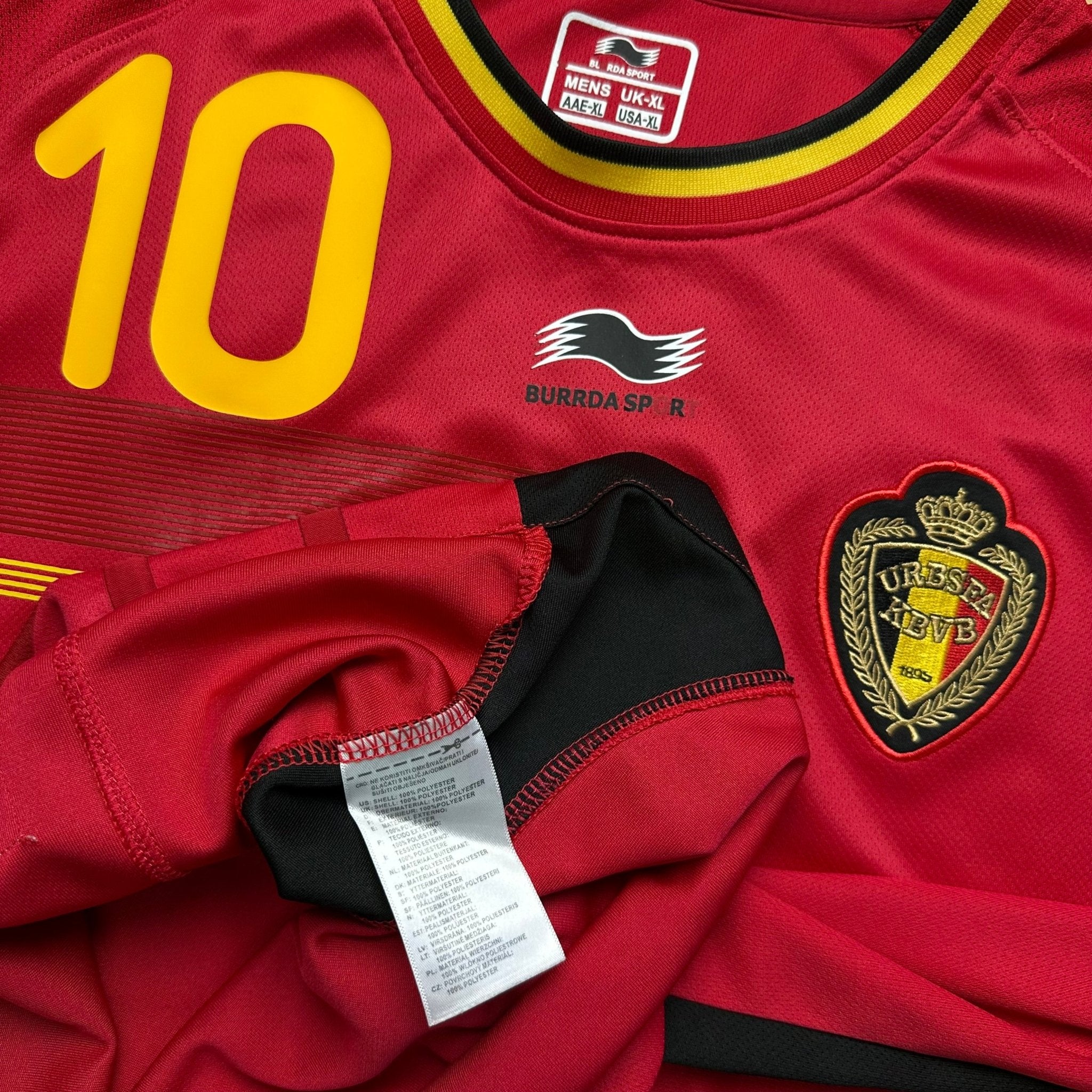 Belgium 2014 Home Shirt (XL) Hazard 10 - Kitplug