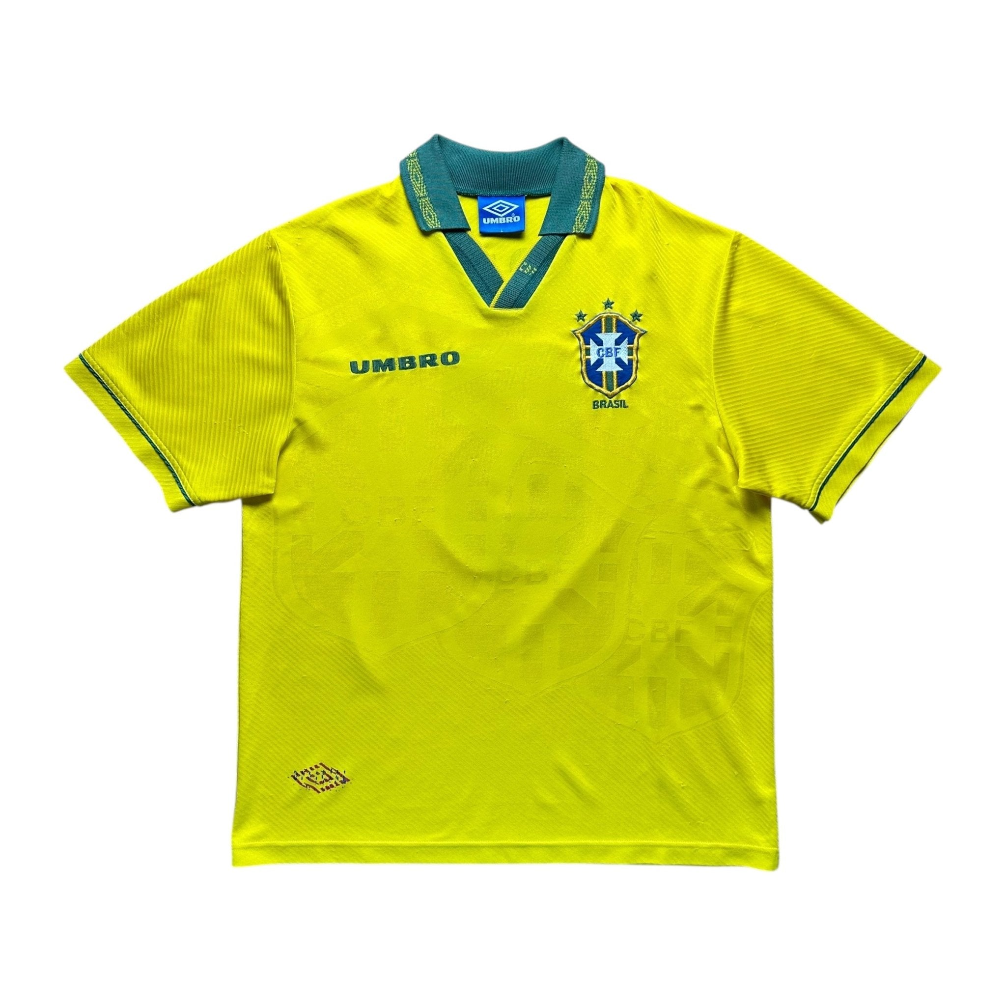 Brazil 1994 Home Shirt (L) Carlos 6 - Kitplug