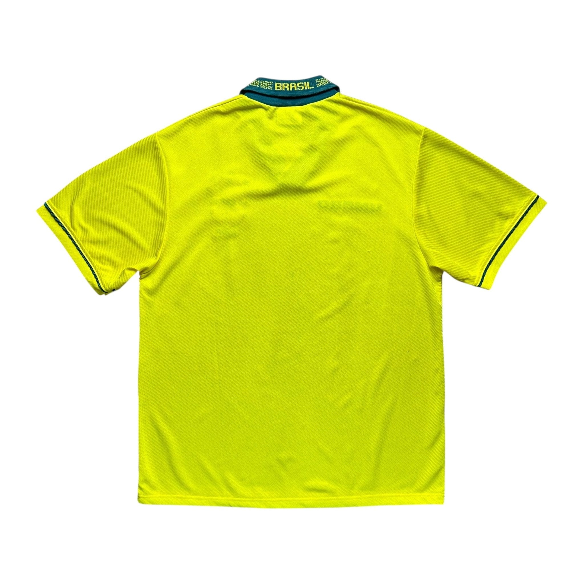 Brazil 1994 Home Shirt (L) *Signed by Zico - Kitplug