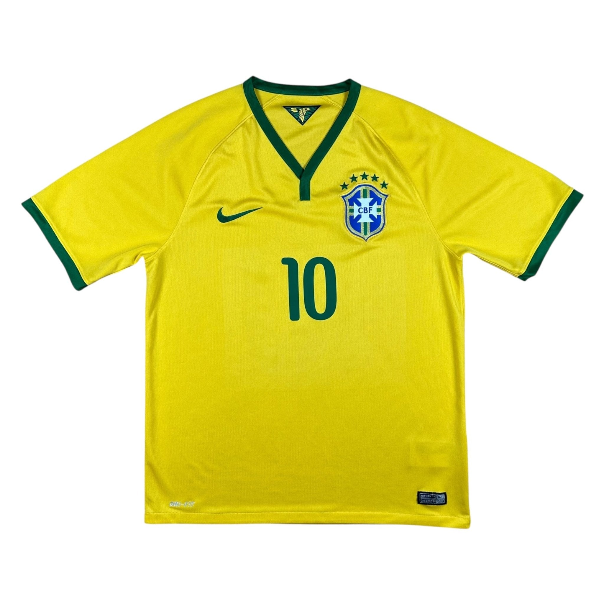 Brazil 2014 Home Shirt (M) Neymar Jr #11 - Kitplug