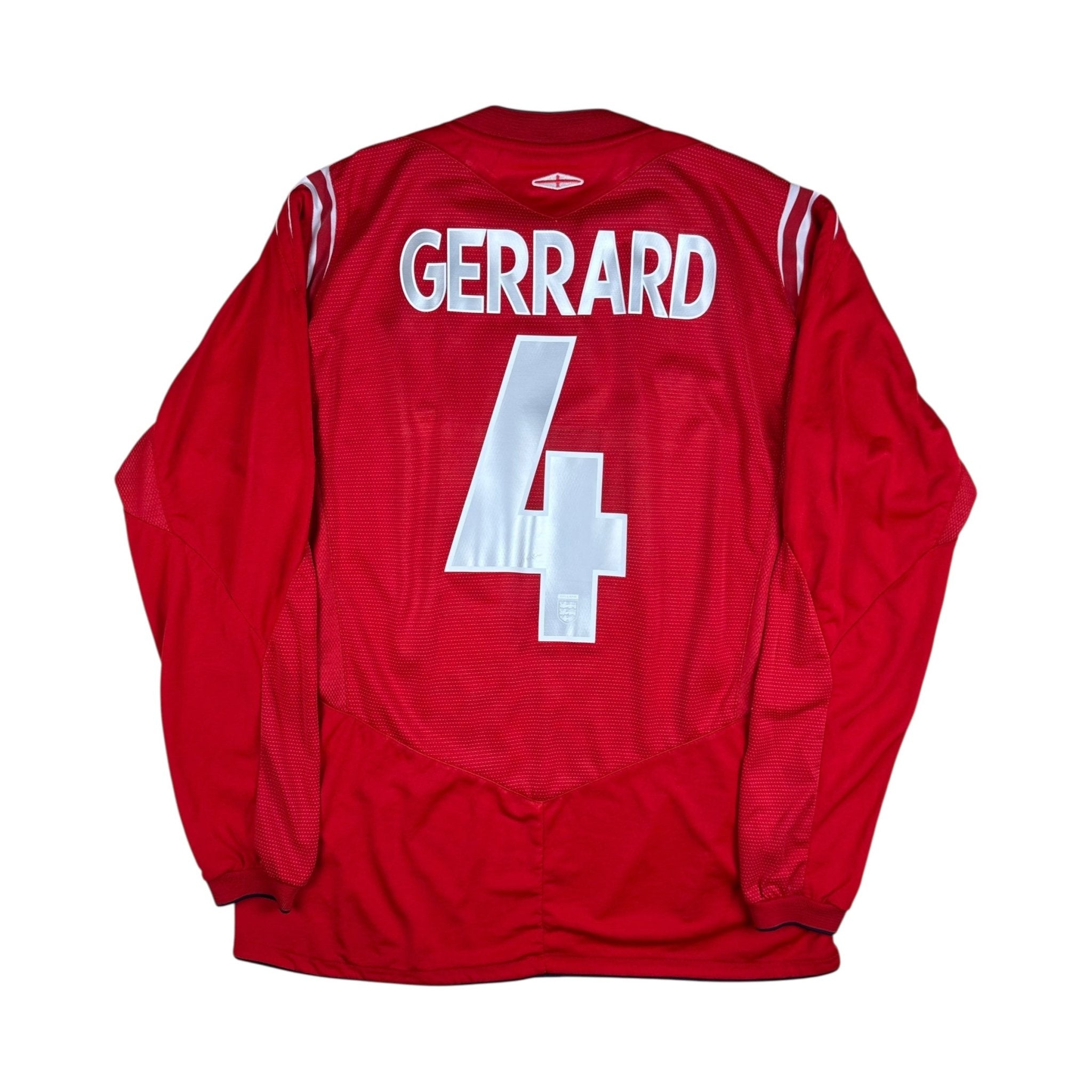 England 2004 Away Shirt (M) Gerrard 4 - Kitplug