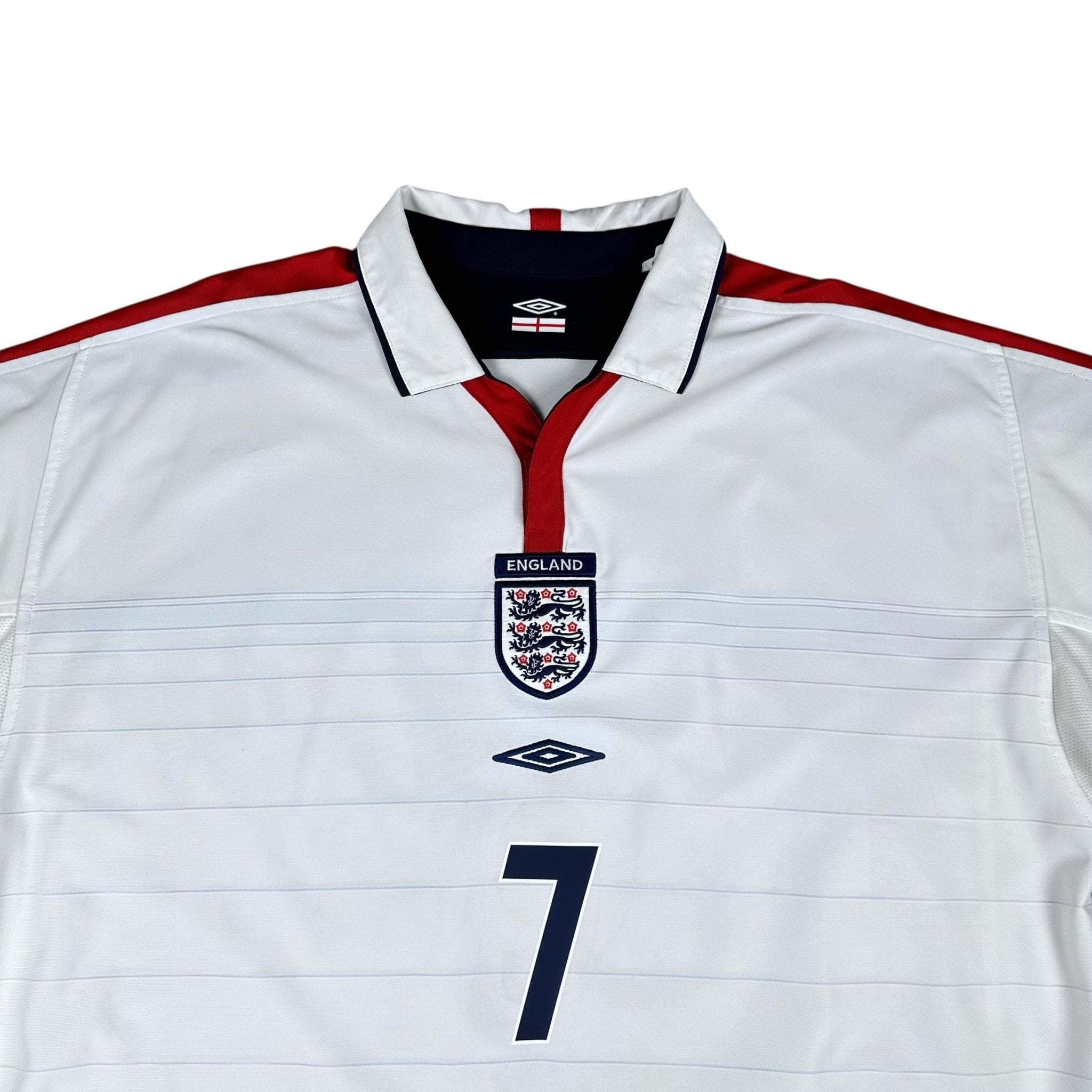 England 2004 Home Shirt (XXL) Beckham 7 - Kitplug