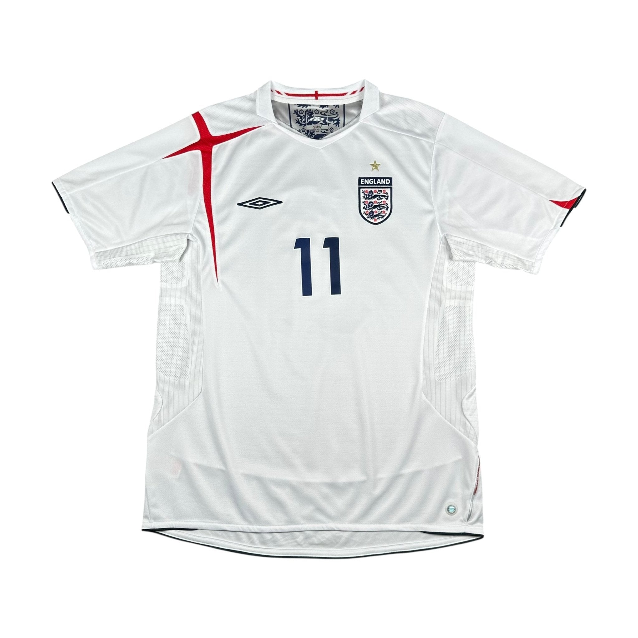 England 2006 Home Shirt (L) J.Cole 11 - Kitplug