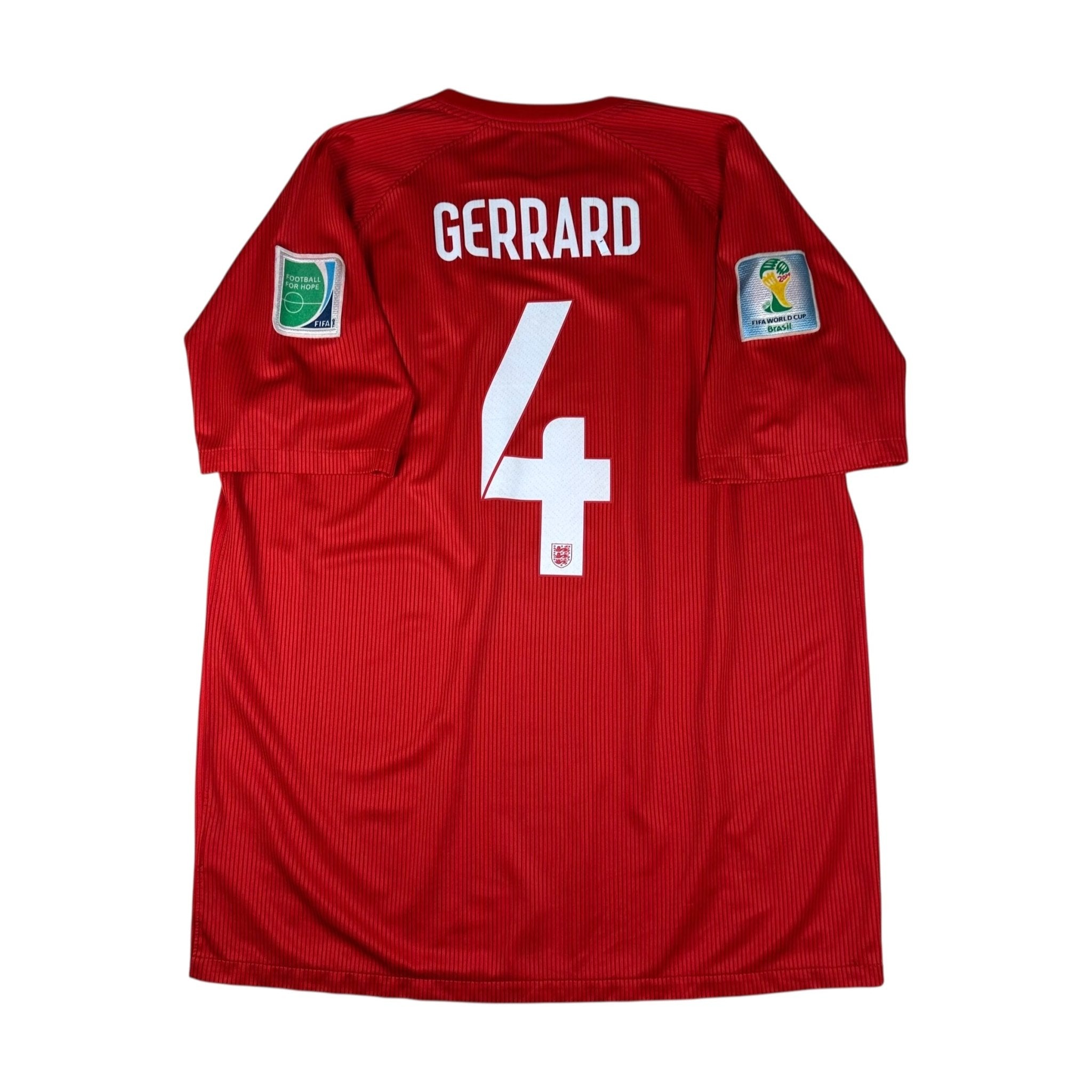 England 2014 Away Shirt (XL) Gerrard 4 - Kitplug
