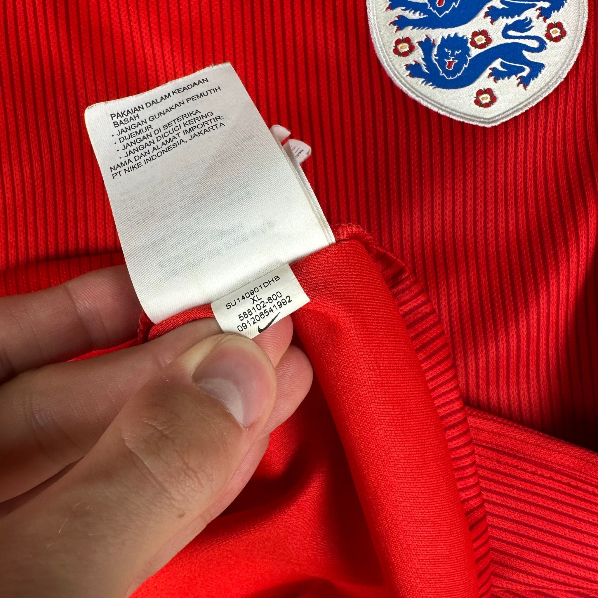 England 2014 Away Shirt (XL) Gerrard 4 - Kitplug