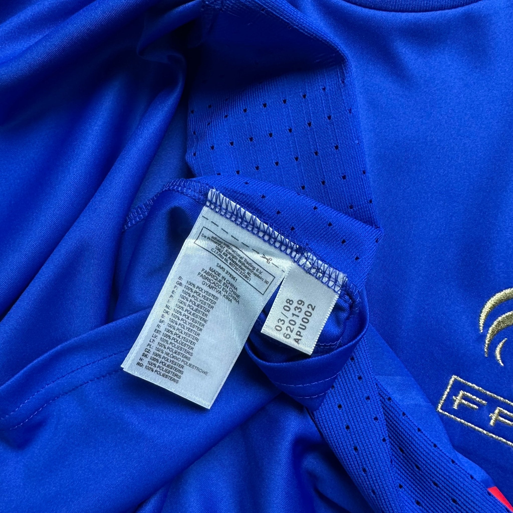 France 2008 Home Shirt (L) Henry 12 - Kitplug