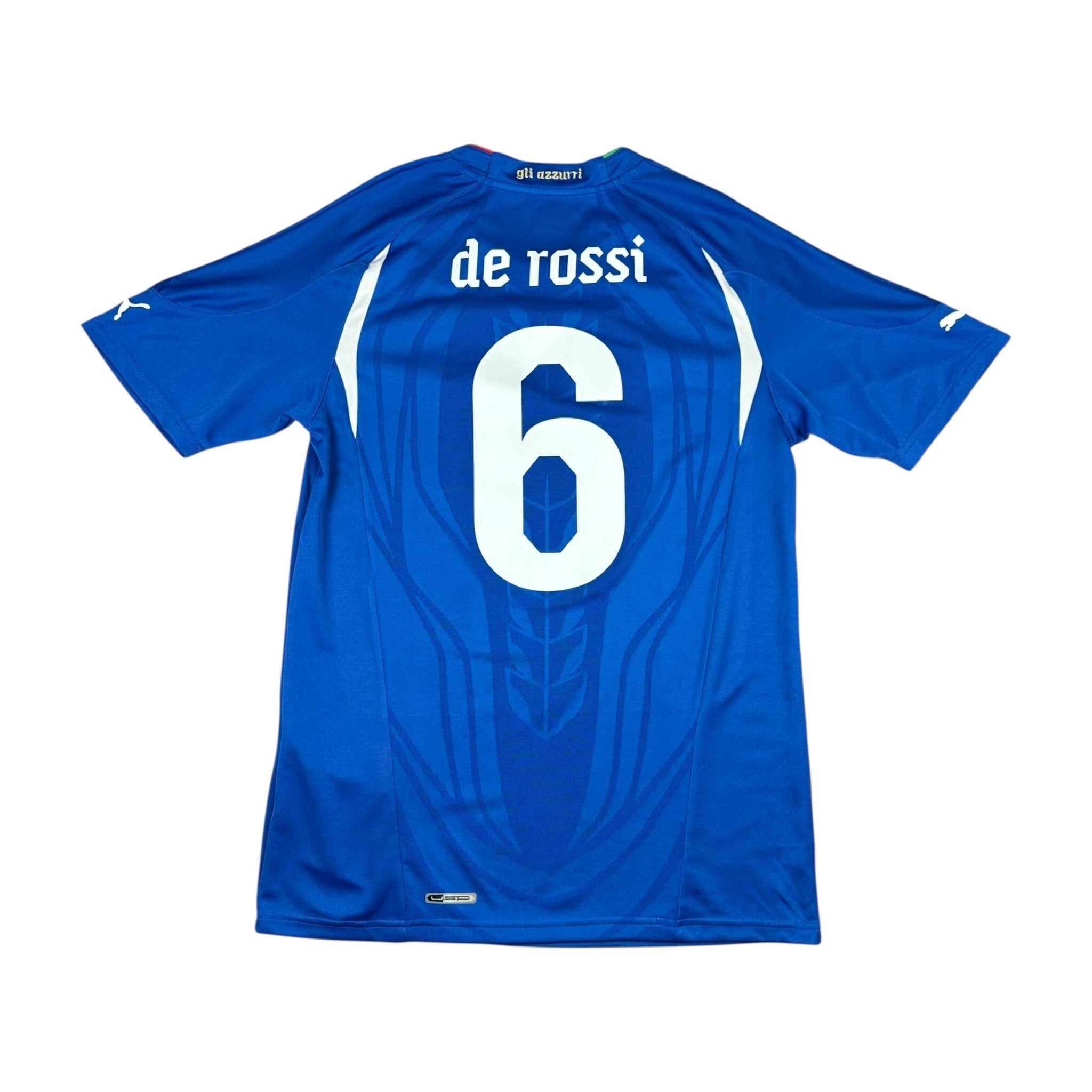 Italy 2010 Home Shirt (M) De Rossi 6 - Kitplug