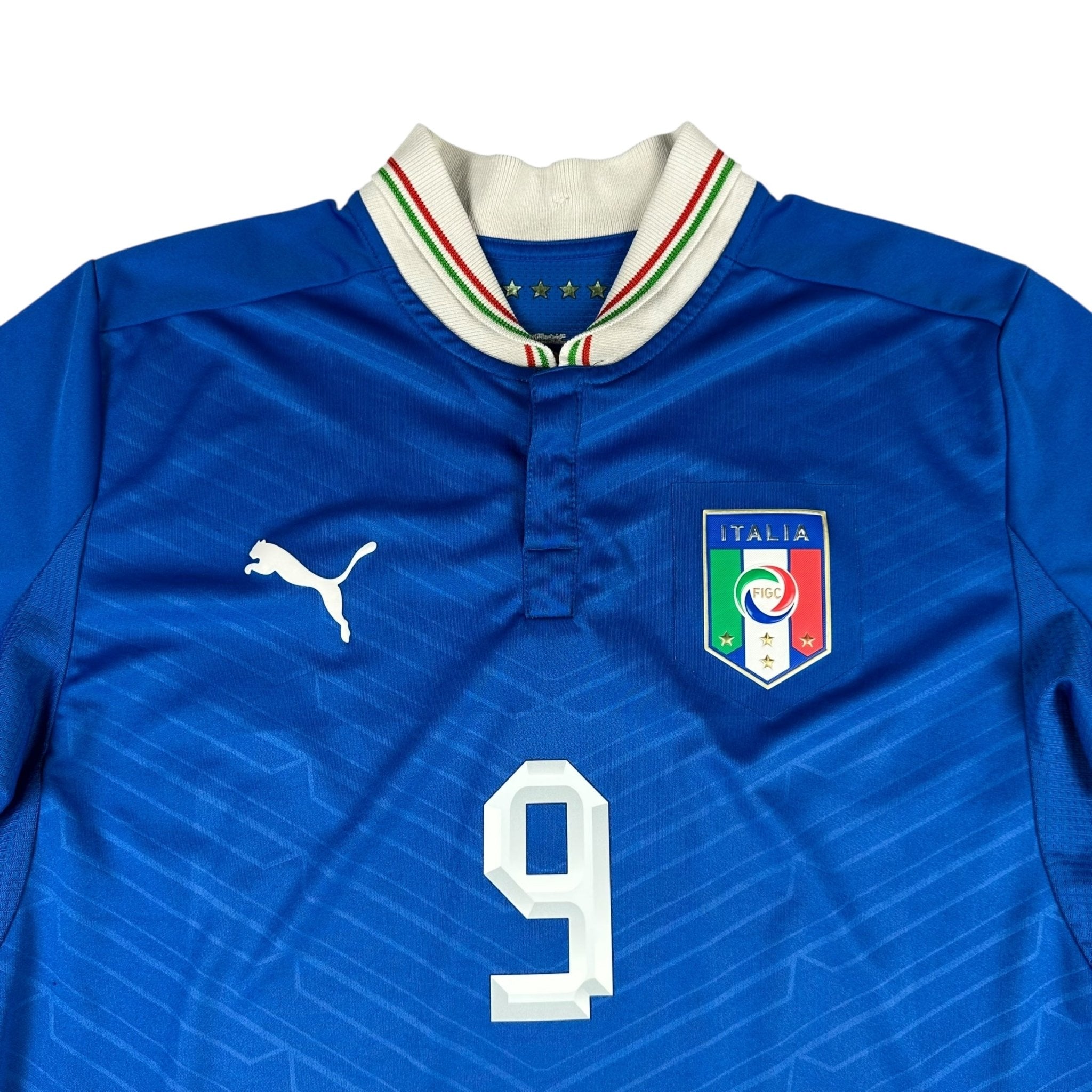 Italy 2012 Home Shirt (M) Balotelli #9 - Kitplug