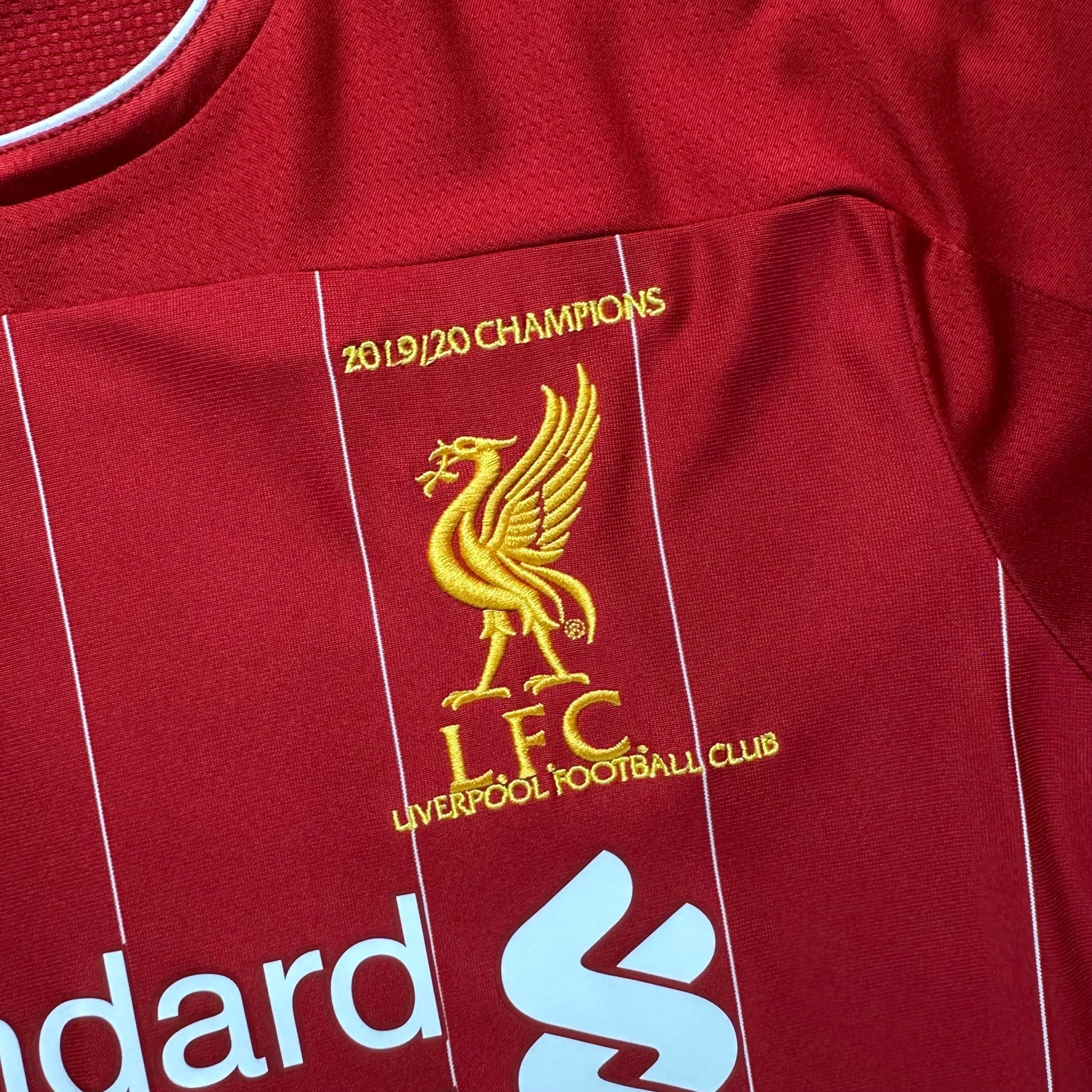 Liverpool 2019 - 20 Home Shirt “Champions” Stitched (L) M.Salah 11 - Kitplug