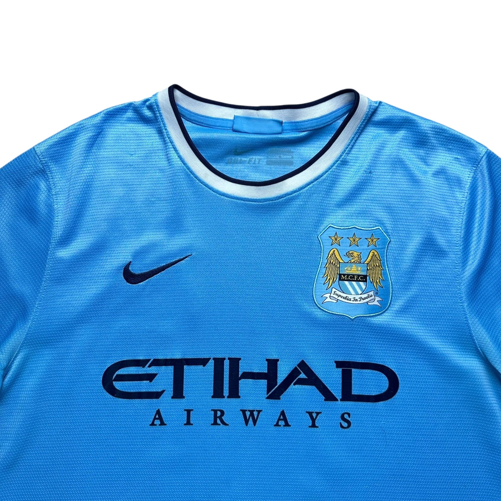 Manchester City 2013 - 14 Home Shirt (L) Toure Yaya 42 - Kitplug