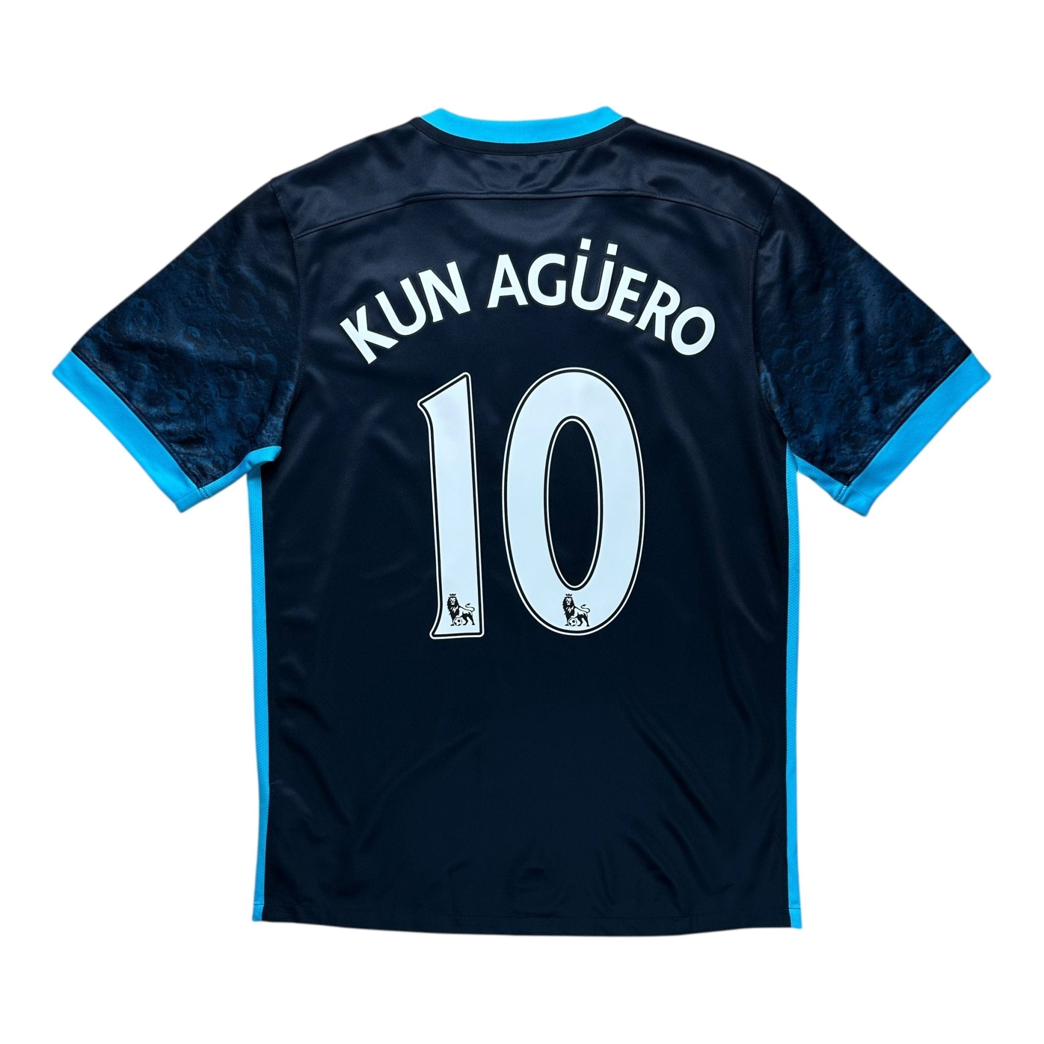Manchester City 2015 - 16 Away Shirt (M) Kun Agüero 10 - Kitplug