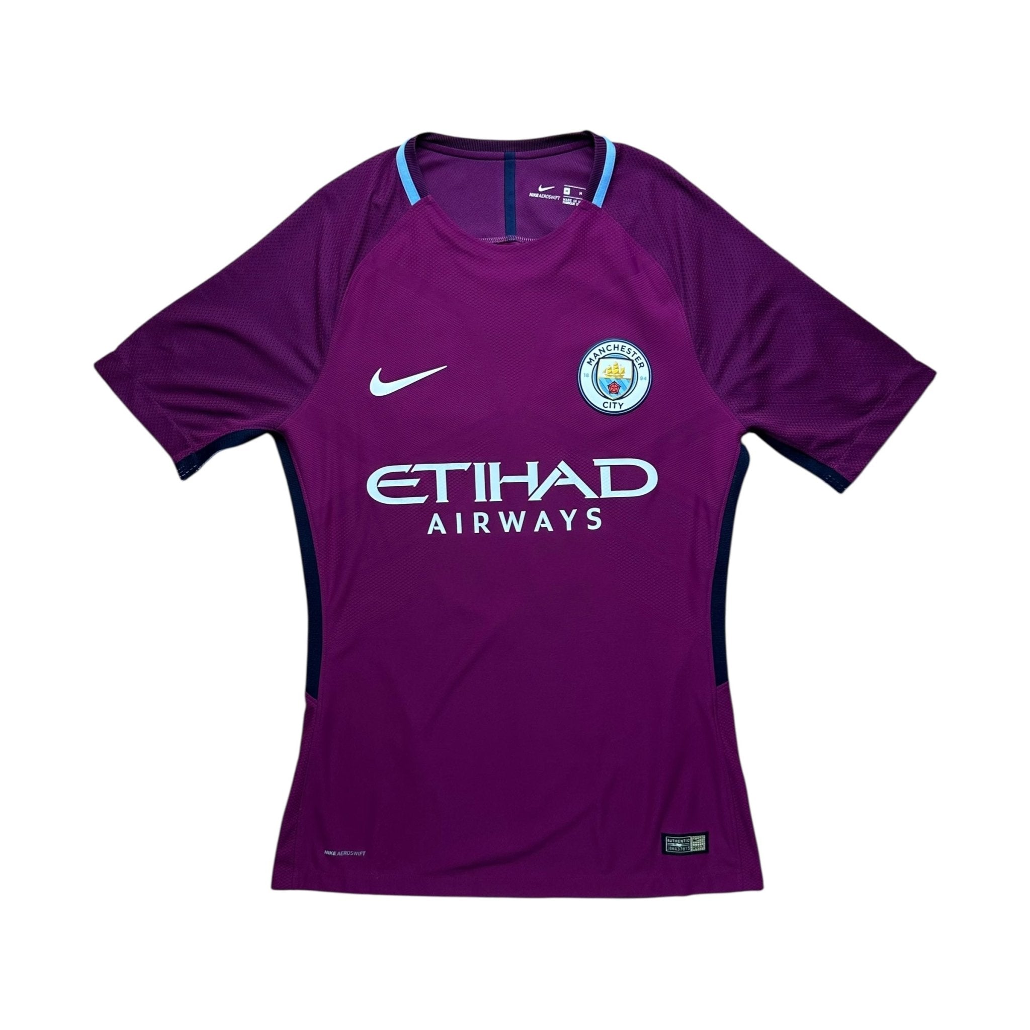 Manchester City 2017 - 18 Vapor - Knit Player Issue Away Shirt (M) De Bruyne 17 - Kitplug