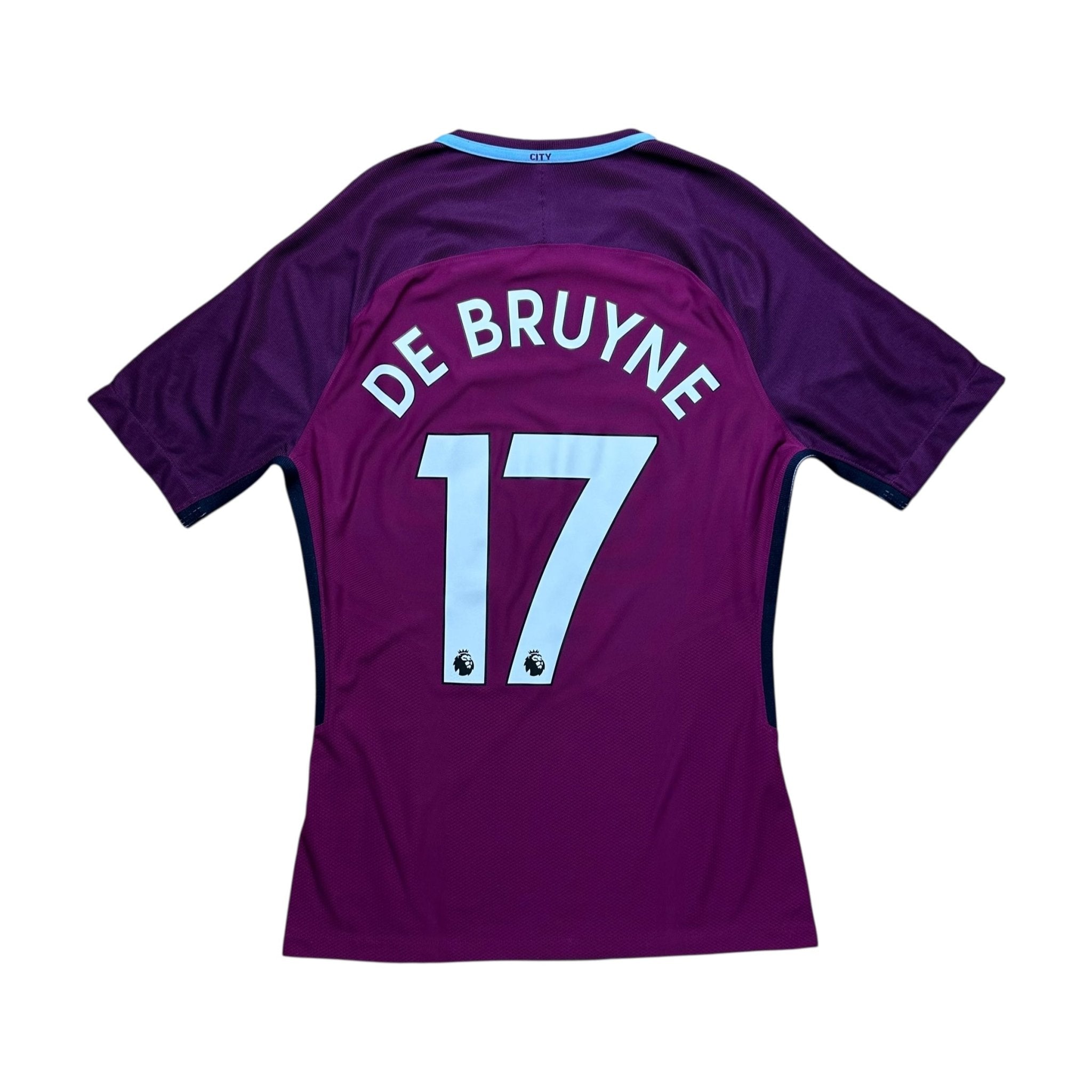 Manchester City 2017 - 18 Vapor - Knit Player Issue Away Shirt (M) De Bruyne 17 - Kitplug