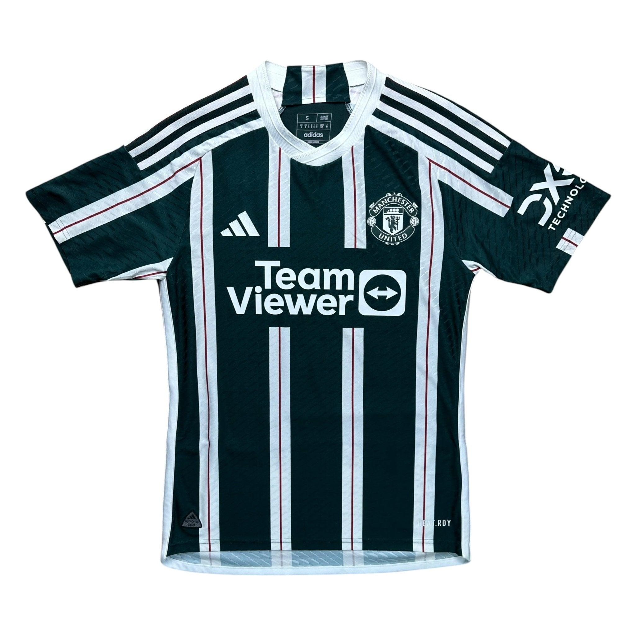 Manchester United 2023 - 24 Authentic Away Shirt (S) Højlund 11 - Kitplug