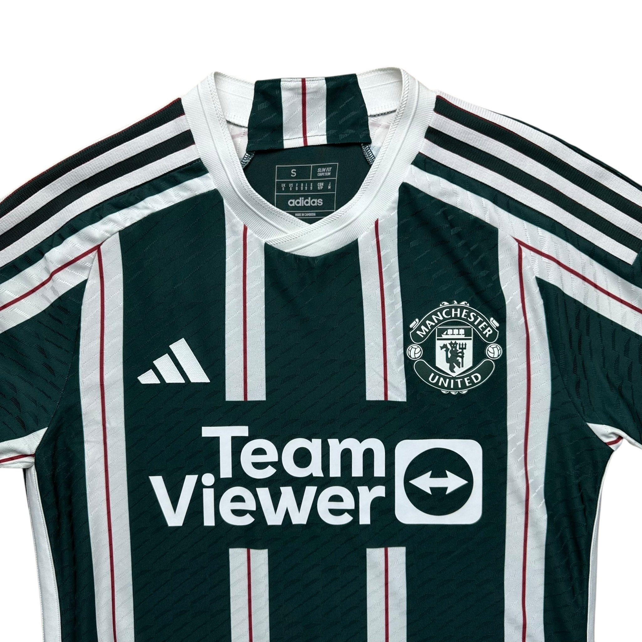 Manchester United 2023 - 24 Authentic Away Shirt (S) Højlund 11 - Kitplug