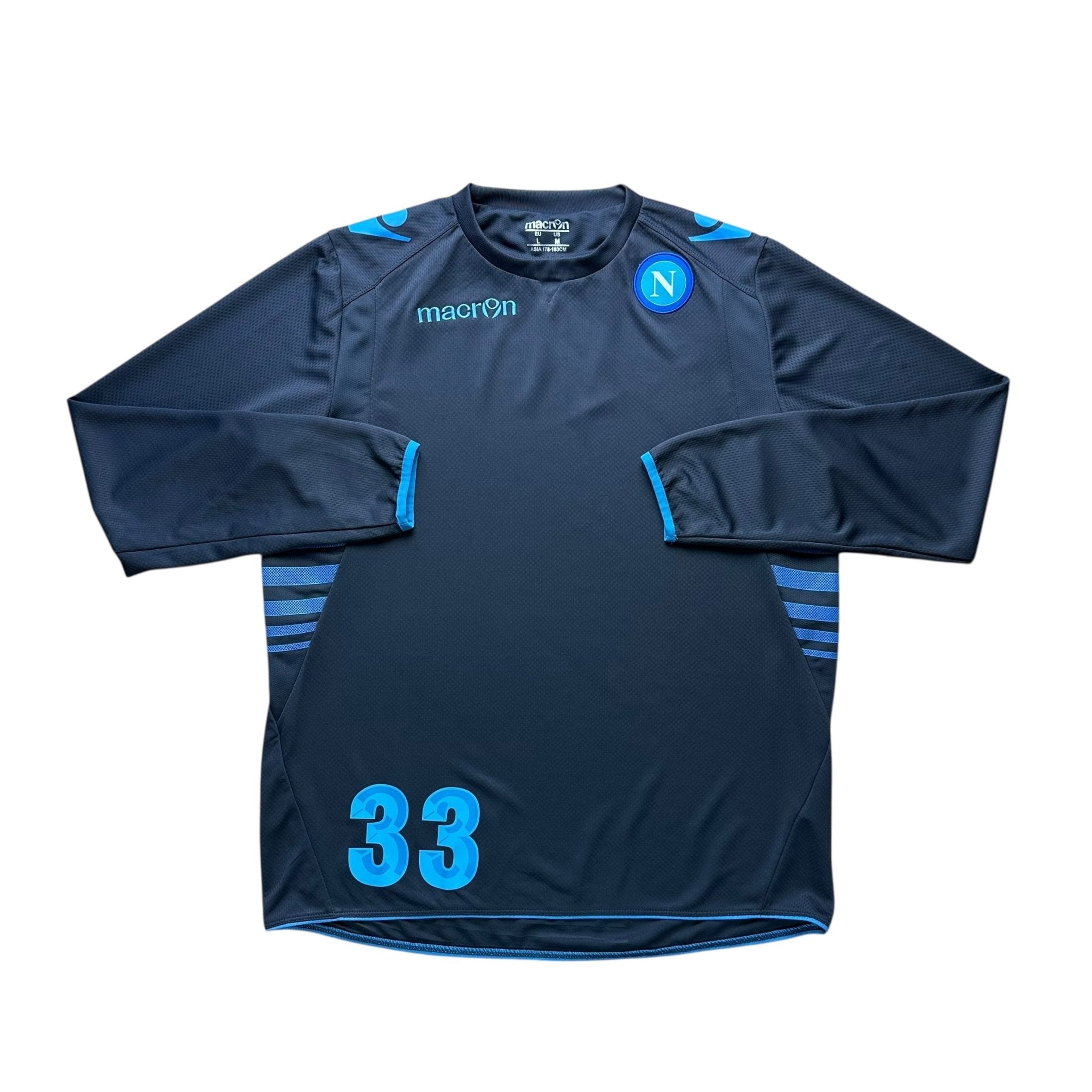 Napoli 2013 - 14 Training Player Issue Sweatshirt (L) Albiol 33 - Kitplug