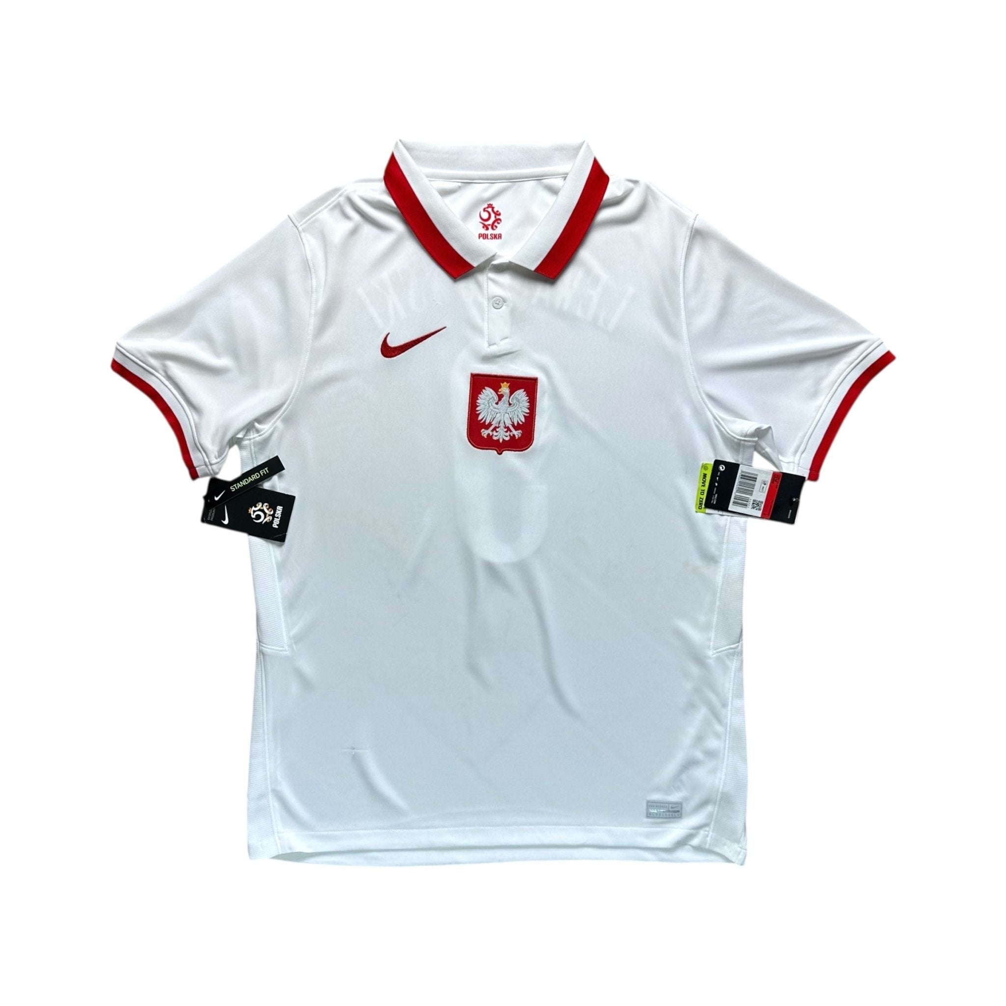 Poland 2020 Home Shirt (L) Lewandowski 9 *BNWT - Kitplug