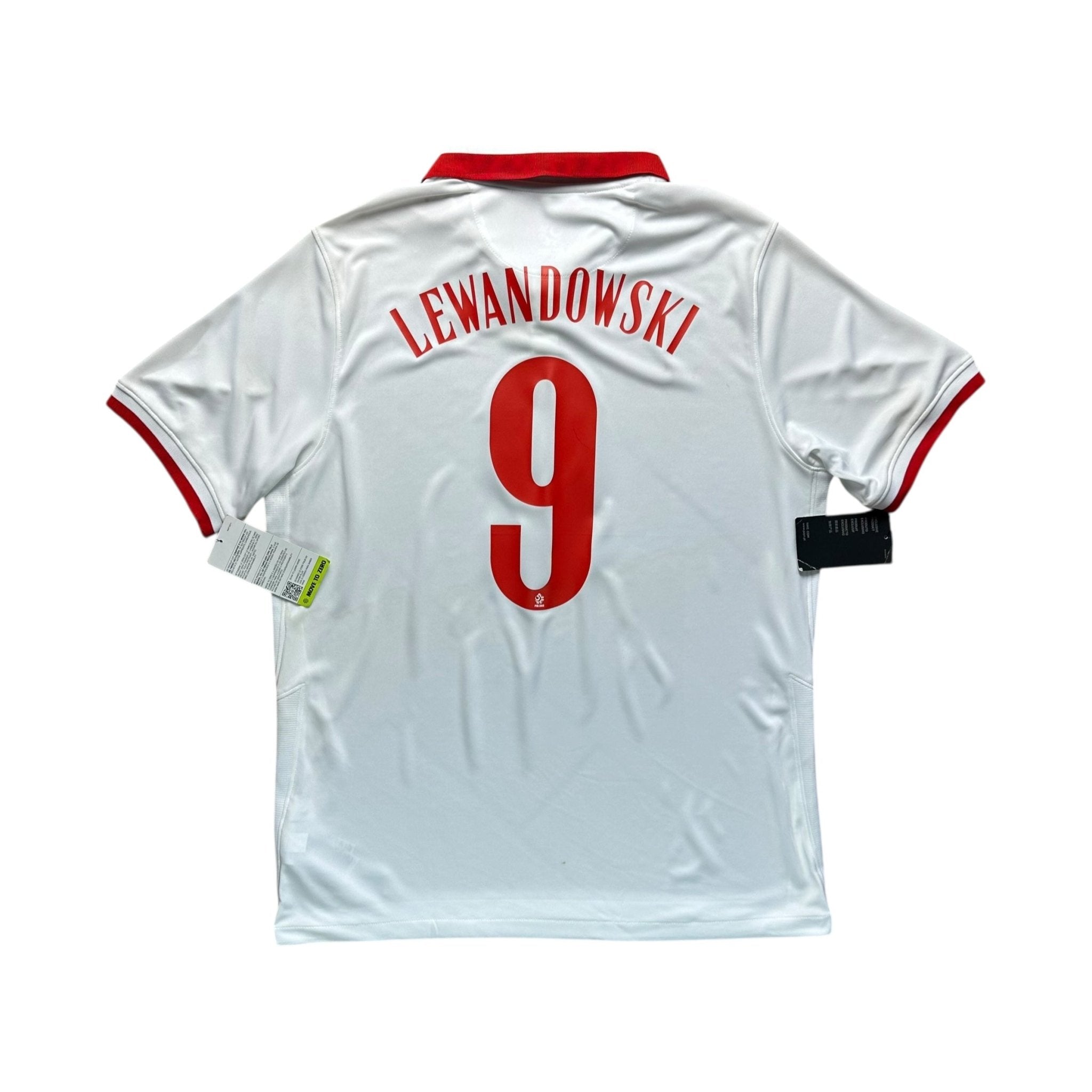 Poland 2020 Home Shirt (L) Lewandowski 9 *BNWT - Kitplug