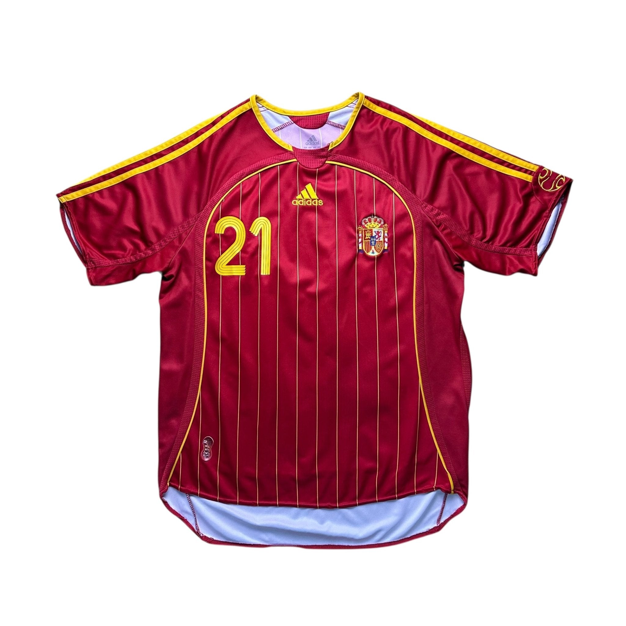 Spain 2006 Home Shirt (M) David Villa 21 - Kitplug
